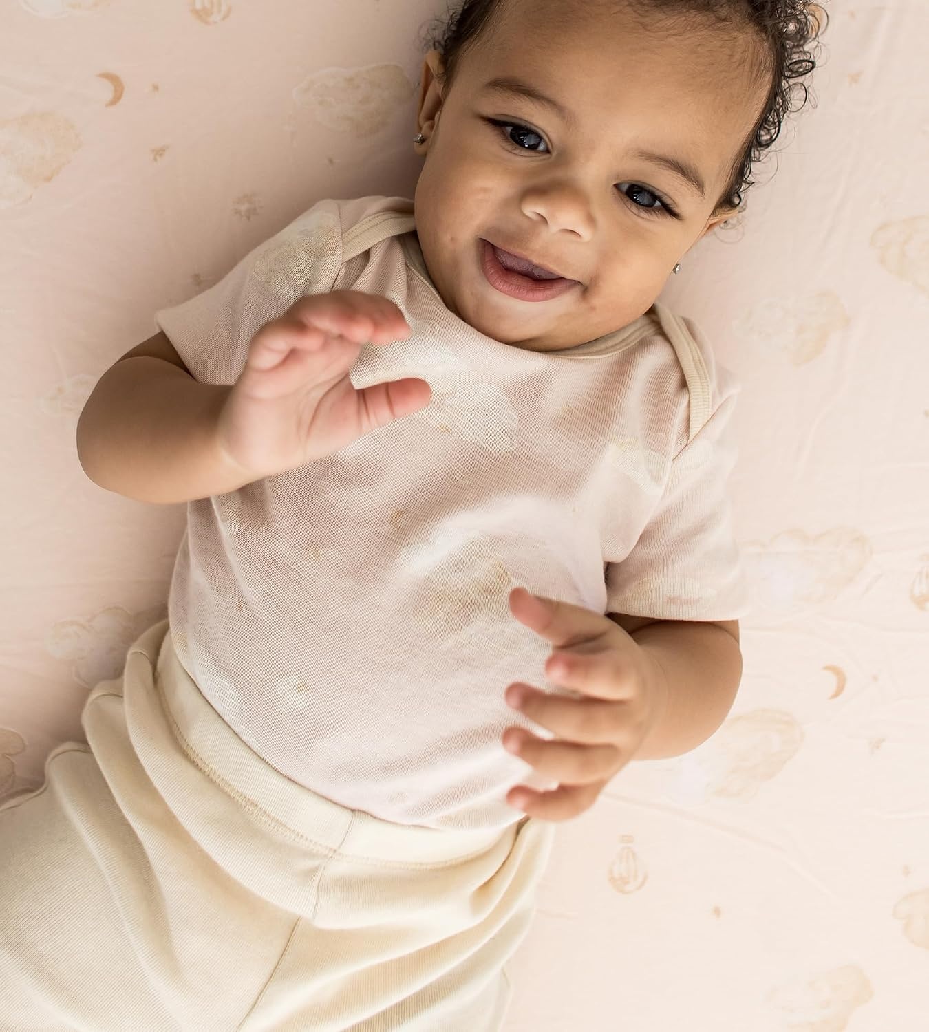 image:imageBurt Bees 6Pk Baby Girl Organic Cotton Bodysuit amp Pant Set RanunculusPink 6piece Set
