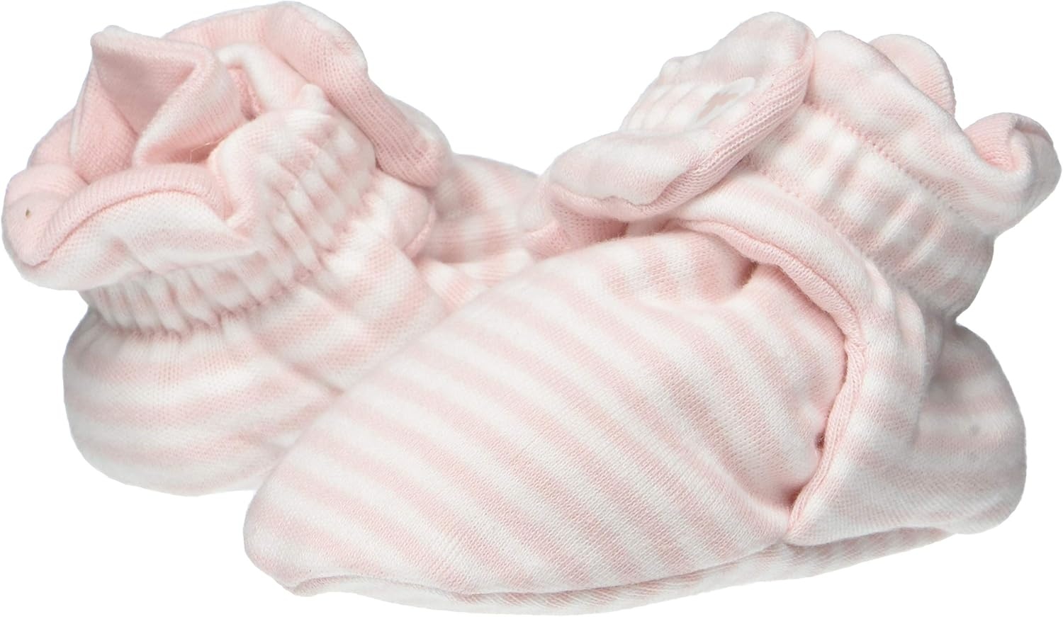 image:imageBurts Bees Baby Adjustable Baby Booties 100 Organic Cotton Easy On and Off Snap Boots Snug Fit Baby EssentialBlossom Stripe