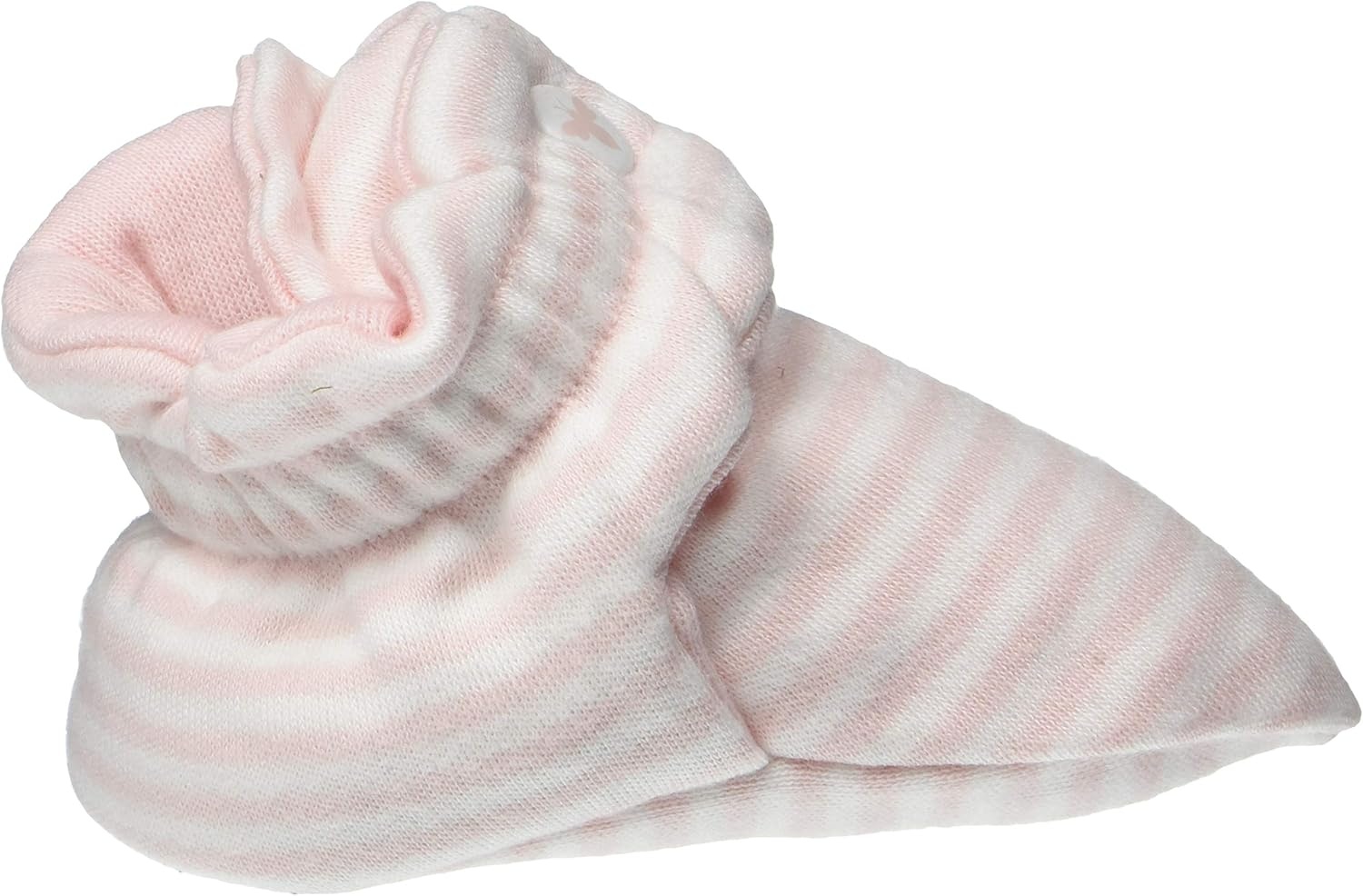 image:imageBurts Bees Baby Adjustable Baby Booties 100 Organic Cotton Easy On and Off Snap Boots Snug Fit Baby EssentialBlossom Stripe