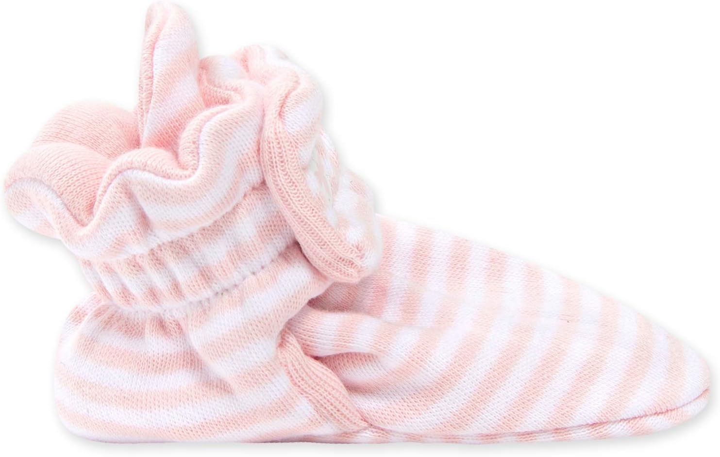 image:imageBurts Bees Baby Adjustable Baby Booties 100 Organic Cotton Easy On and Off Snap Boots Snug Fit Baby EssentialBlossom Stripe
