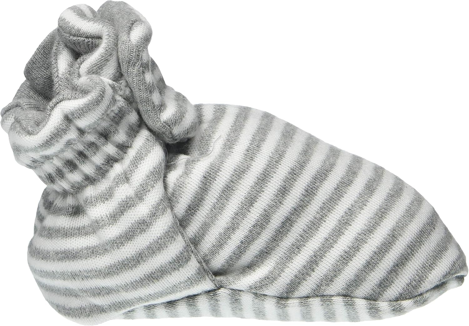 image:imageBurts Bees Baby Adjustable Baby Booties 100 Organic Cotton Easy On and Off Snap Boots Snug Fit Baby EssentialHeather Grey Stripe