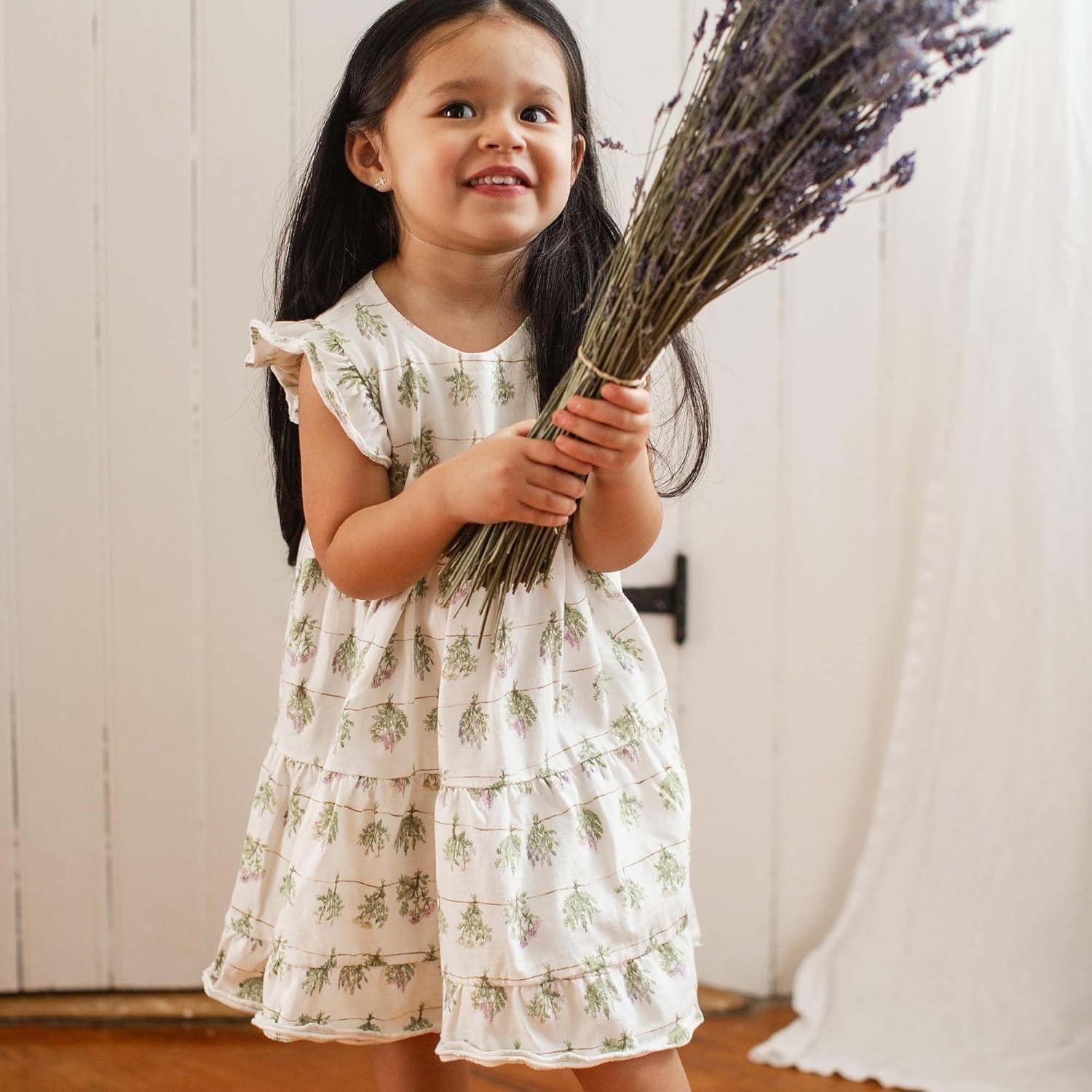 image:imageBurts Bees Baby Baby Girls Dress and Pantie Set Infant amp Toddler Short amp LongSleeve 100 Organic CottonFresh Herbs
