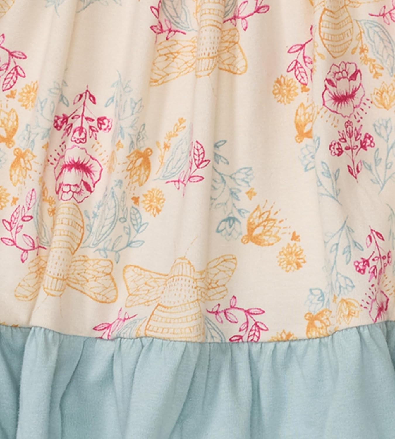 image:imageBurts Bees Baby Baby Girls Dress and Pantie Set Infant amp Toddler Short amp LongSleeve 100 Organic CottonHoney Bee Toile