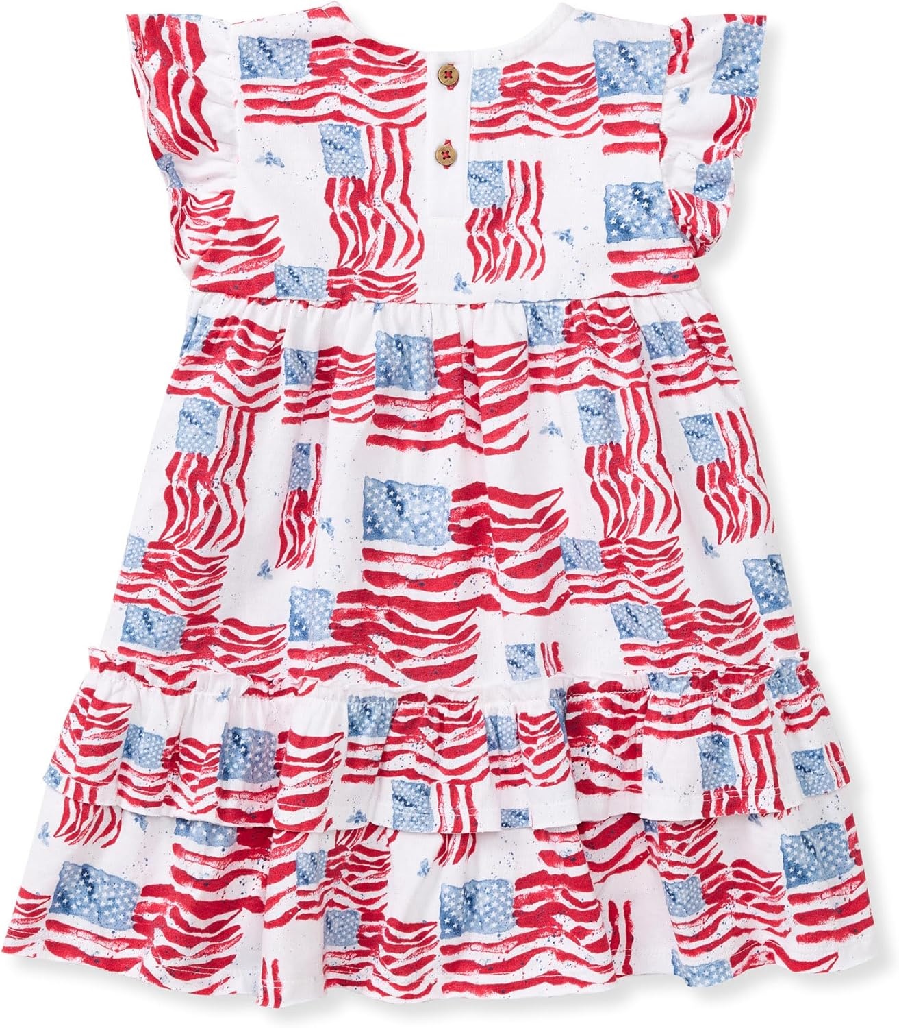 image:imageBurts Bees Baby Baby Girls Dress and Pantie Set Infant amp Toddler Short amp LongSleeve 100 Organic CottonMagestic Flags