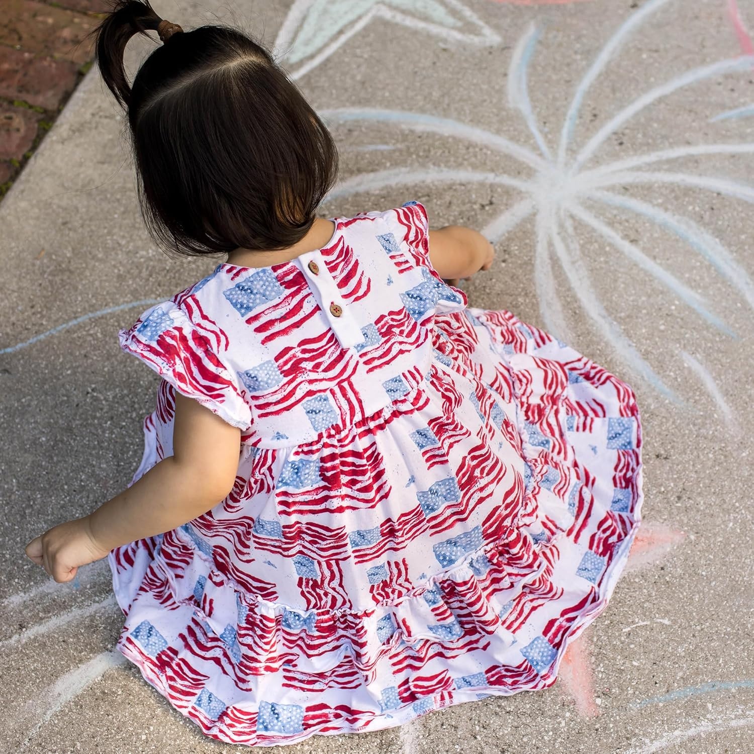 image:imageBurts Bees Baby Baby Girls Dress and Pantie Set Infant amp Toddler Short amp LongSleeve 100 Organic CottonMagestic Flags