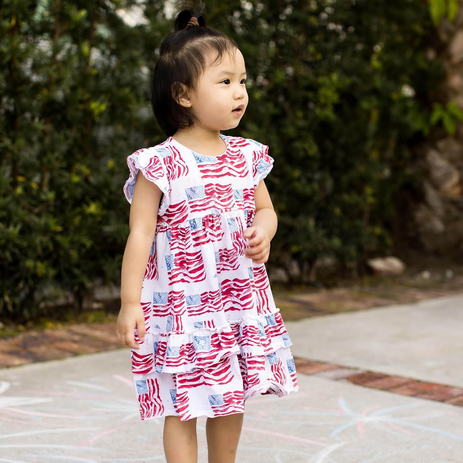 image:imageBurts Bees Baby Baby Girls Dress and Pantie Set Infant amp Toddler Short amp LongSleeve 100 Organic CottonMagestic Flags
