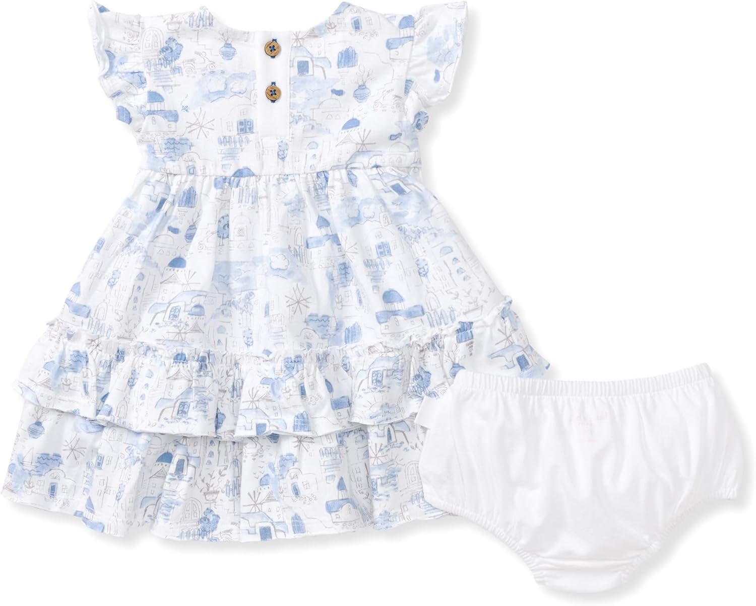 image:imageBurts Bees Baby Baby Girls Dress and Pantie Set Infant amp Toddler Short amp LongSleeve 100 Organic CottonSantorini