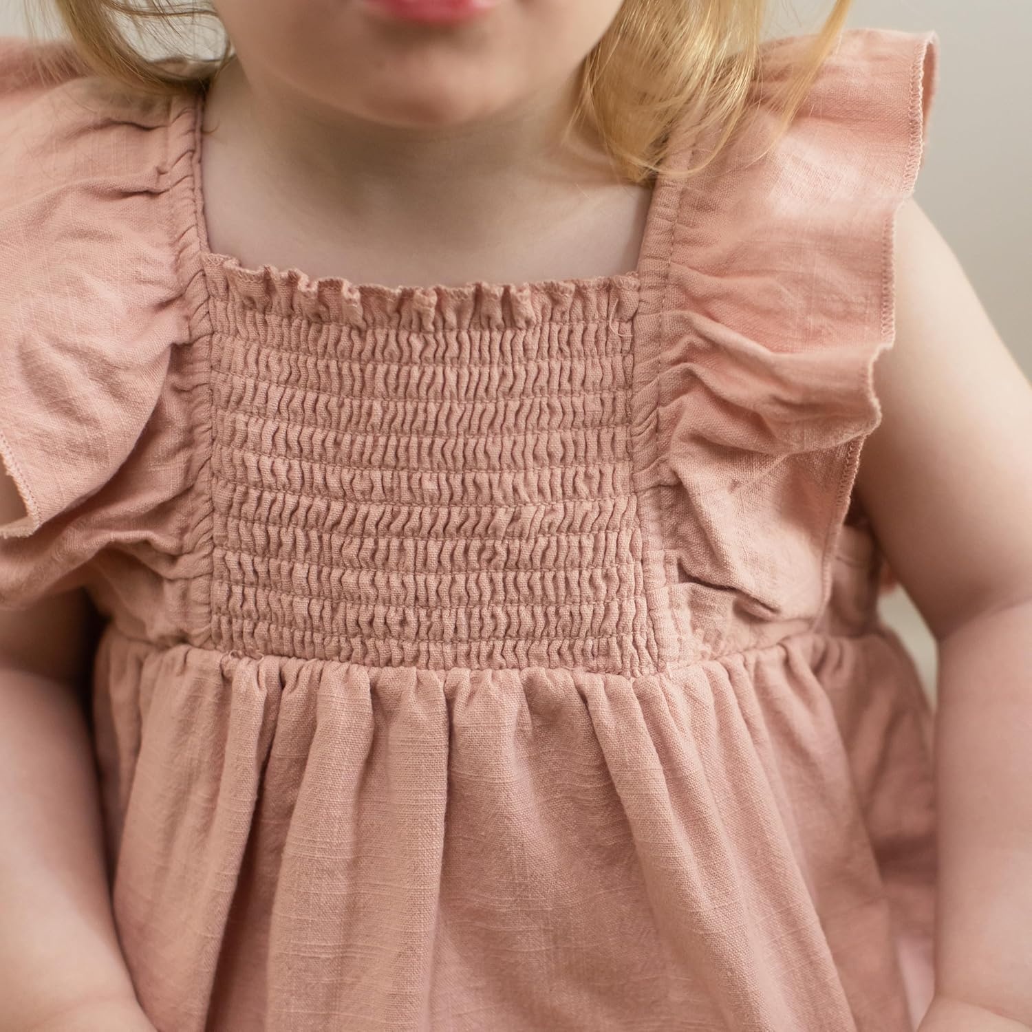 image:imageBurts Bees Baby Baby Girls Dress and Pantie Set Infant amp Toddler Short amp LongSleeve 100 Organic CottonSmokey Rose