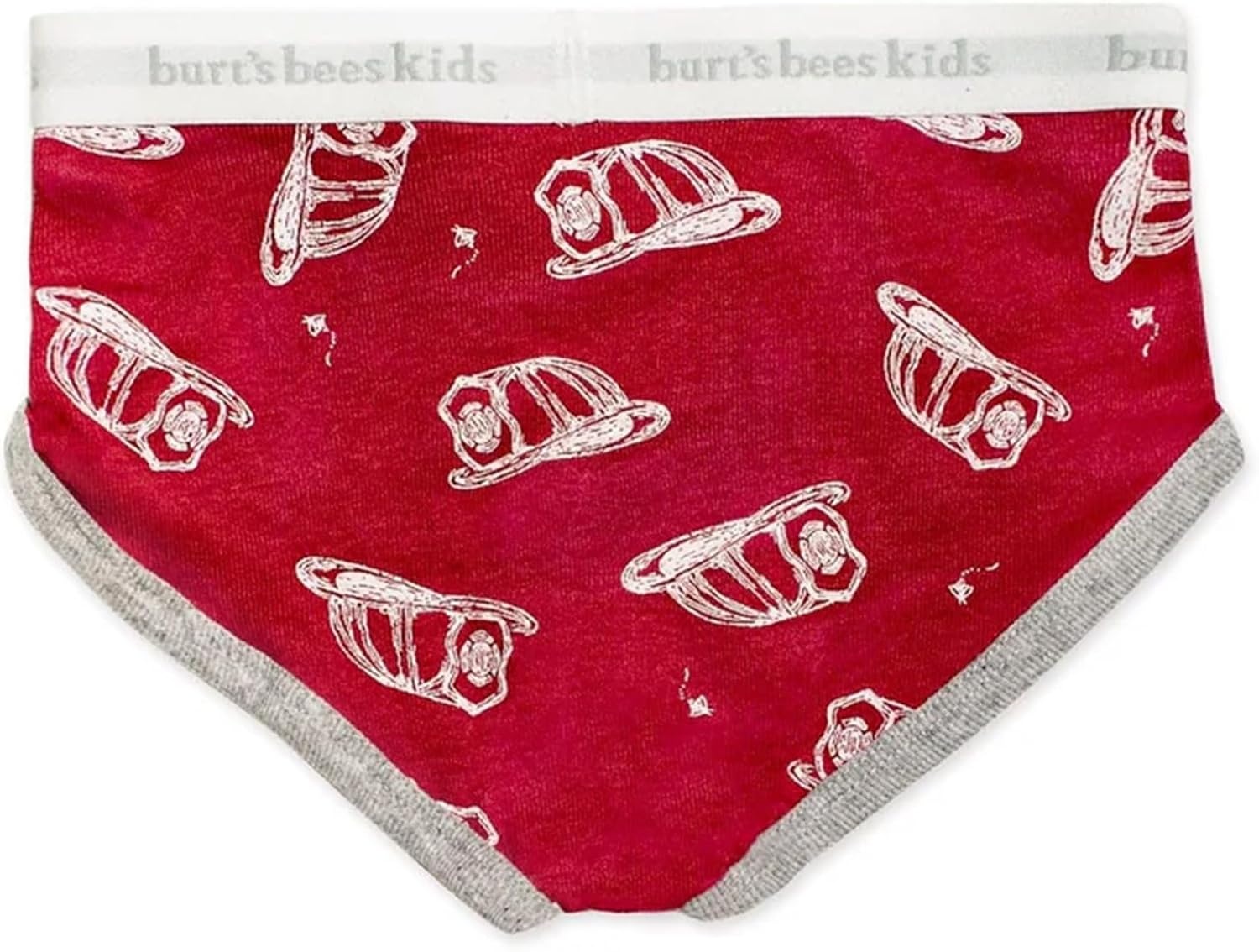 image:imageBurts Bees Baby Boys Brief Underwear 5Pack Organic Cotton Underwear for Boys Easy Stretch UndiesFirefighter Hats