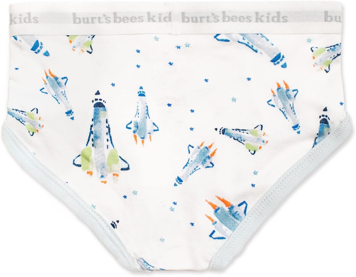 image:imageBurts Bees Baby Boys Brief Underwear 5Pack Organic Cotton Underwear for Boys Easy Stretch UndiesSpace Shuttles