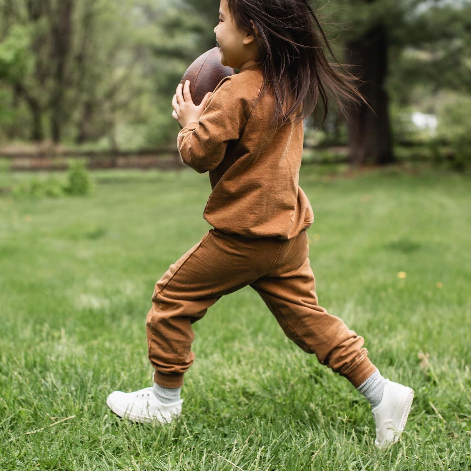 image:imageBurts Bees Baby Boys Shirt and Pant Set Long Sleeve Top amp Bottom Outfit Bundle 100 Organic CottonAcid Wash Football