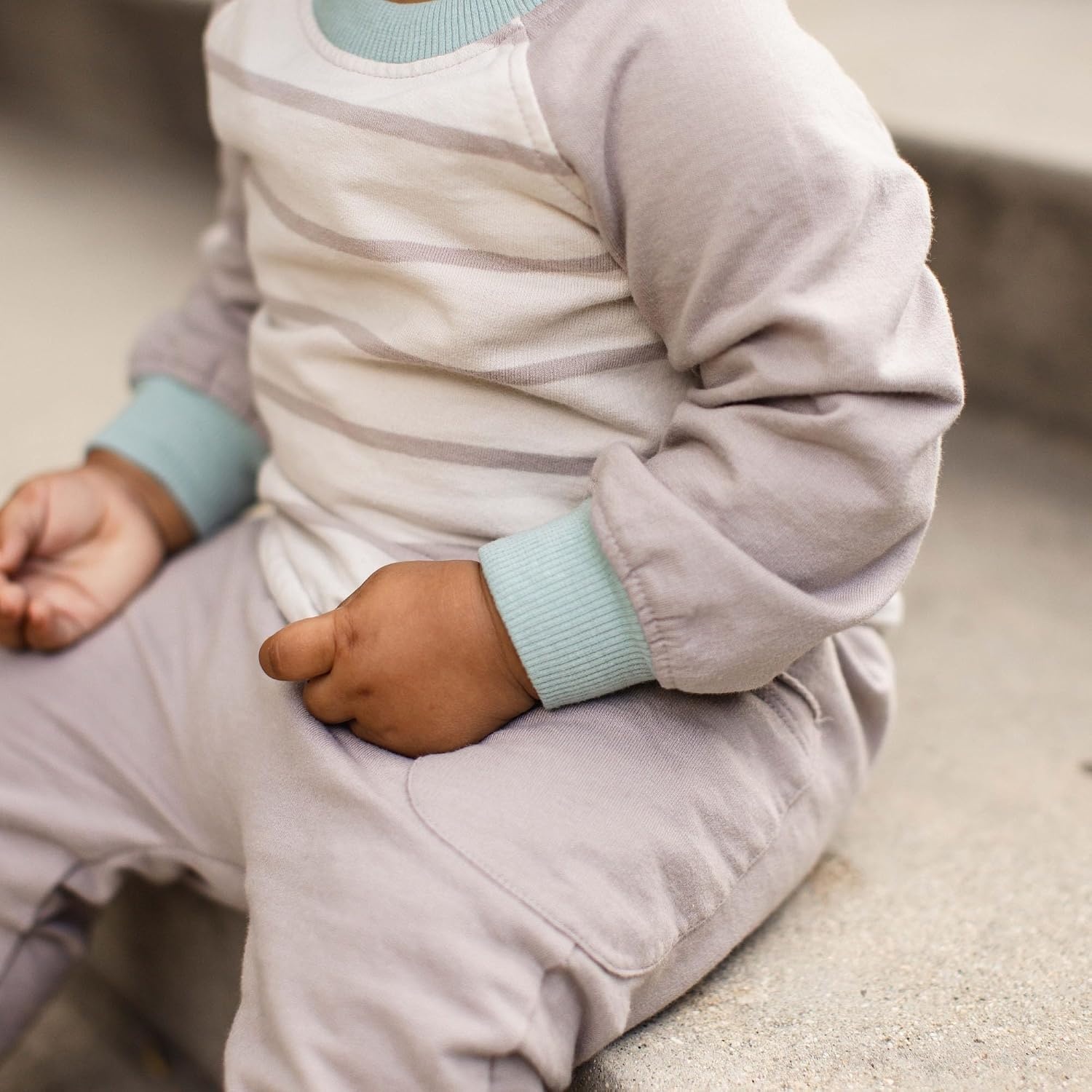 image:imageBurts Bees Baby Boys Shirt and Pant Set Long Sleeve Top amp Bottom Outfit Bundle 100 Organic CottonBasic Stripe
