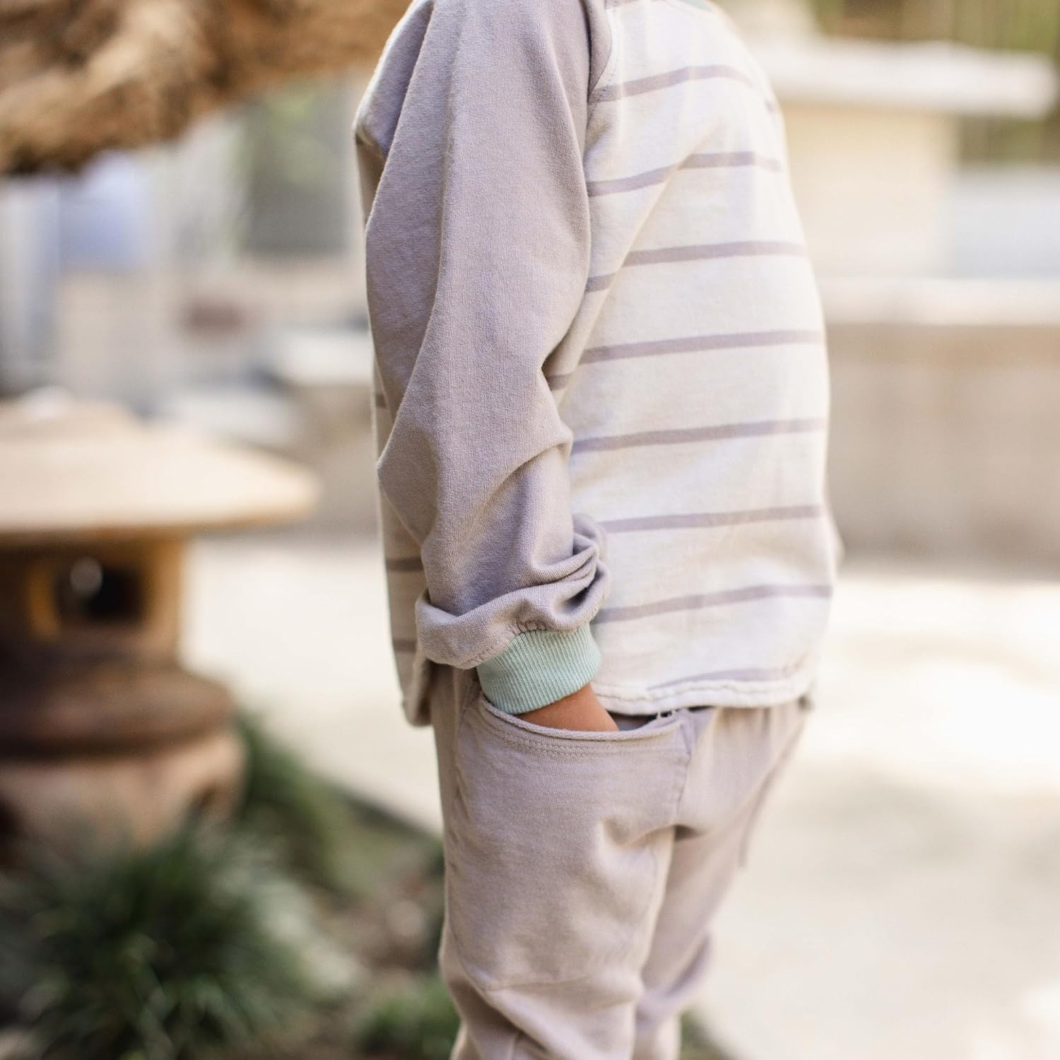 image:imageBurts Bees Baby Boys Shirt and Pant Set Long Sleeve Top amp Bottom Outfit Bundle 100 Organic CottonBasic Stripe