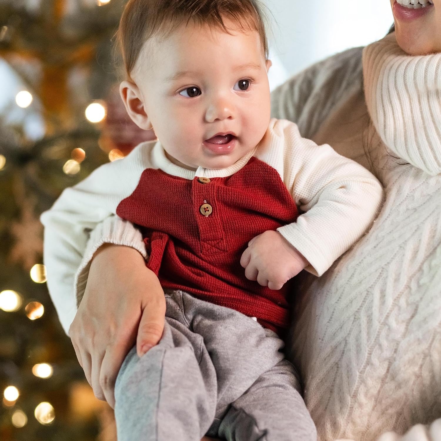 image:imageBurts Bees Baby Boys Shirt and Pant Set Long Sleeve Top amp Bottom Outfit Bundle 100 Organic CottonBrick Thermal