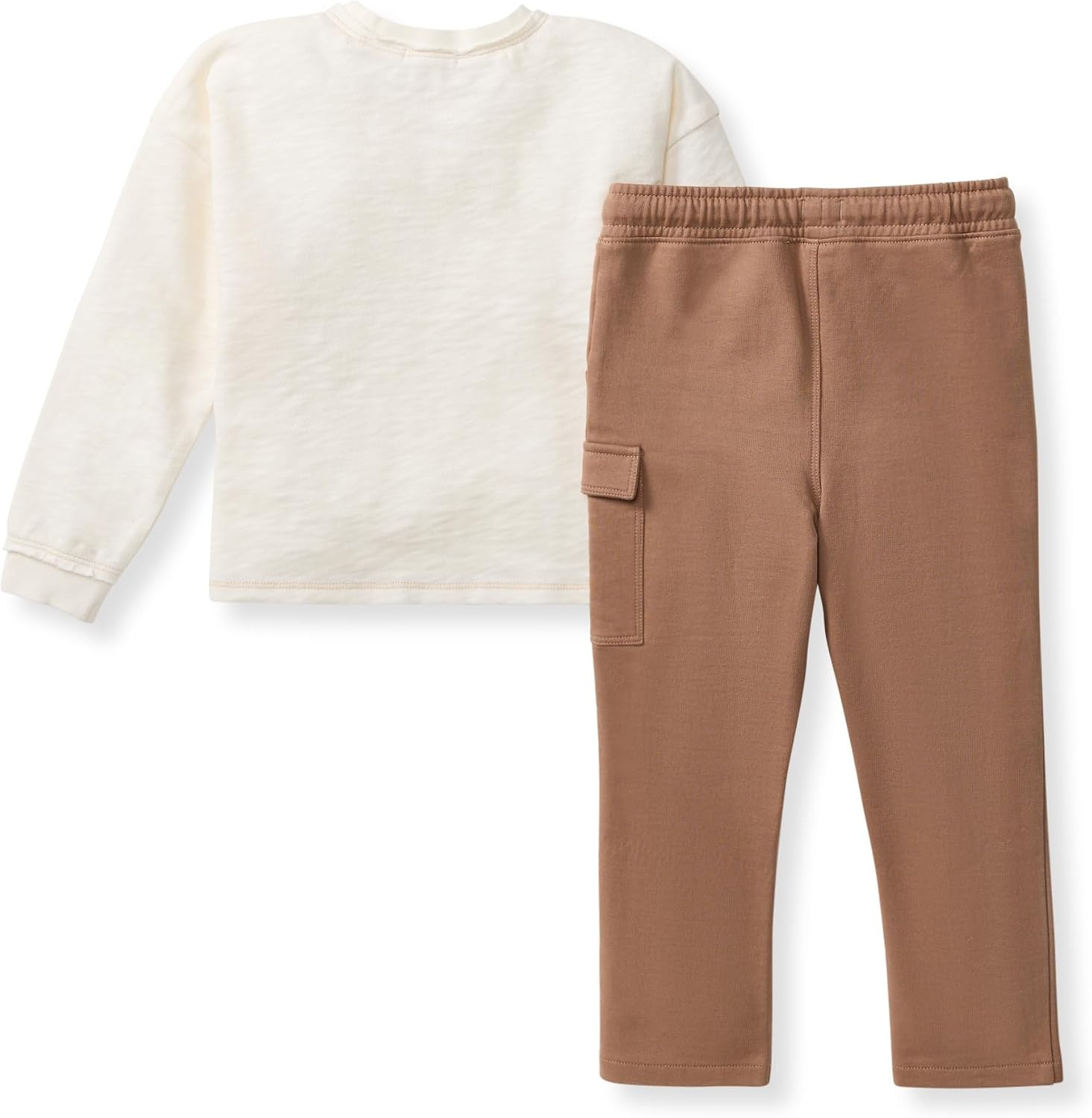 image:imageBurts Bees Baby Boys Shirt and Pant Set Long Sleeve Top amp Bottom Outfit Bundle 100 Organic CottonChunky Slub Tee Set