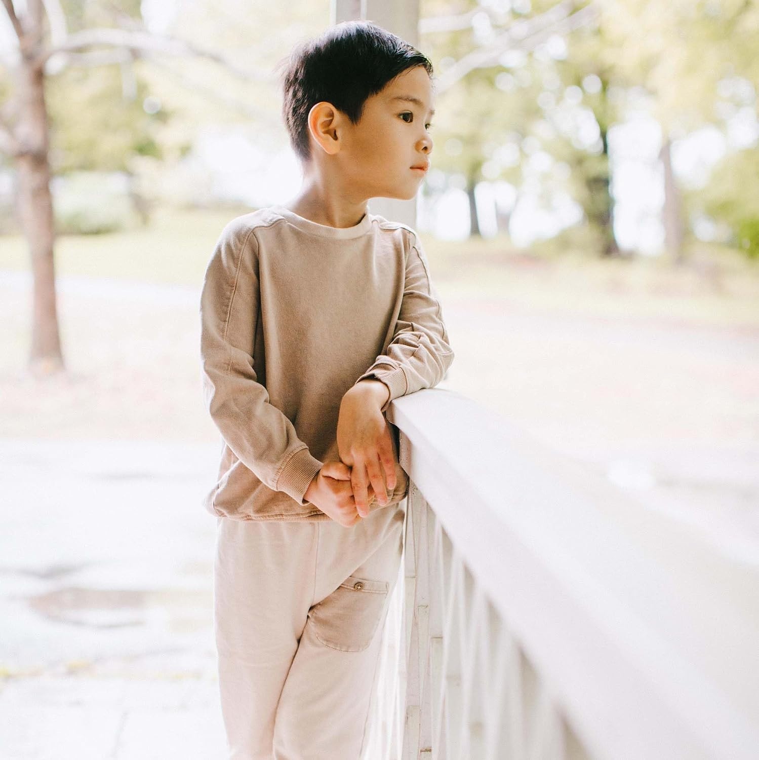image:imageBurts Bees Baby Boys Shirt and Pant Set Long Sleeve Top amp Bottom Outfit Bundle 100 Organic CottonGinger Acid Wash