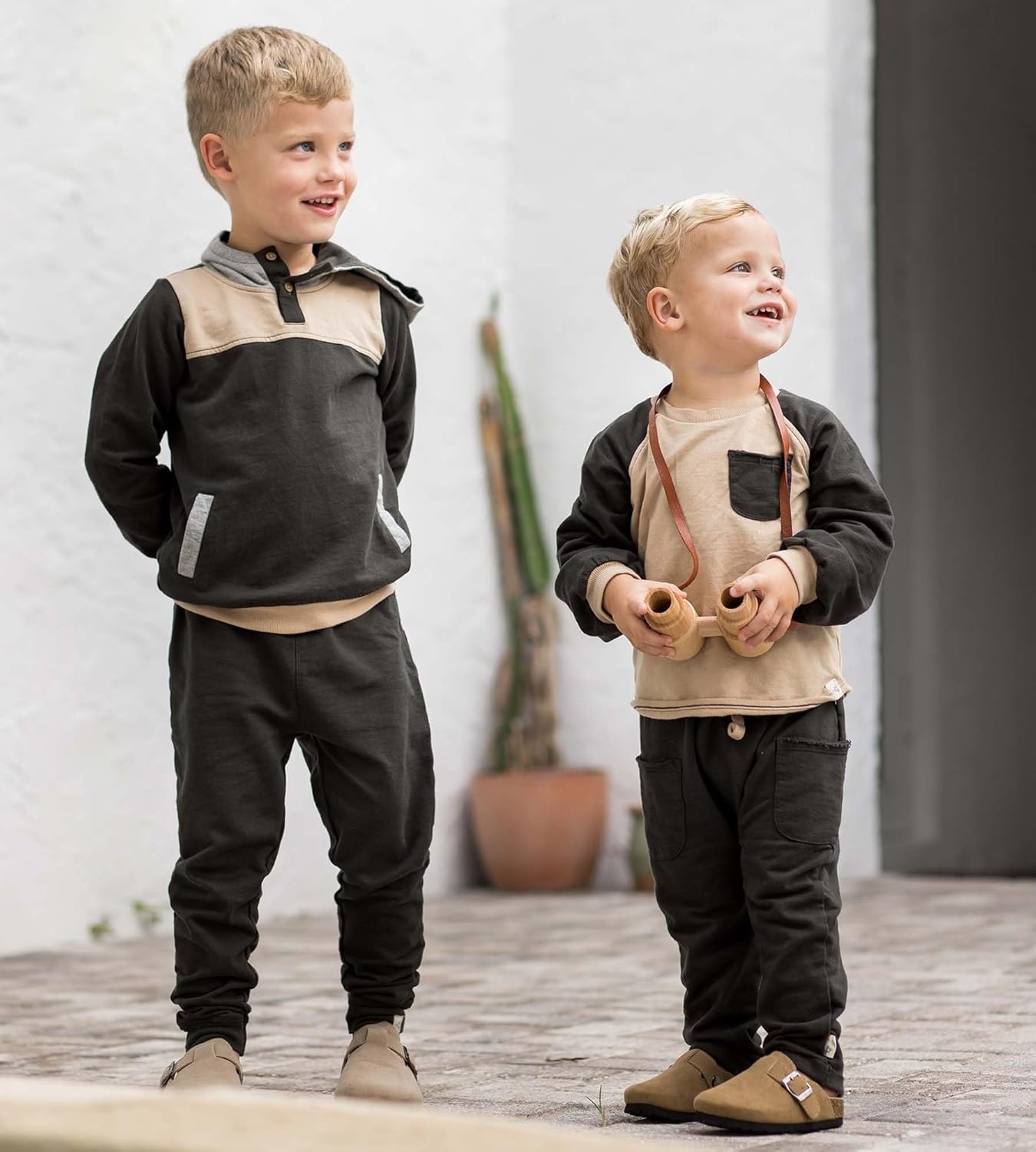 image:imageBurts Bees Baby Boys Shirt and Pant Set Long Sleeve Top amp Bottom Outfit Bundle 100 Organic CottonGinger Reglan Set