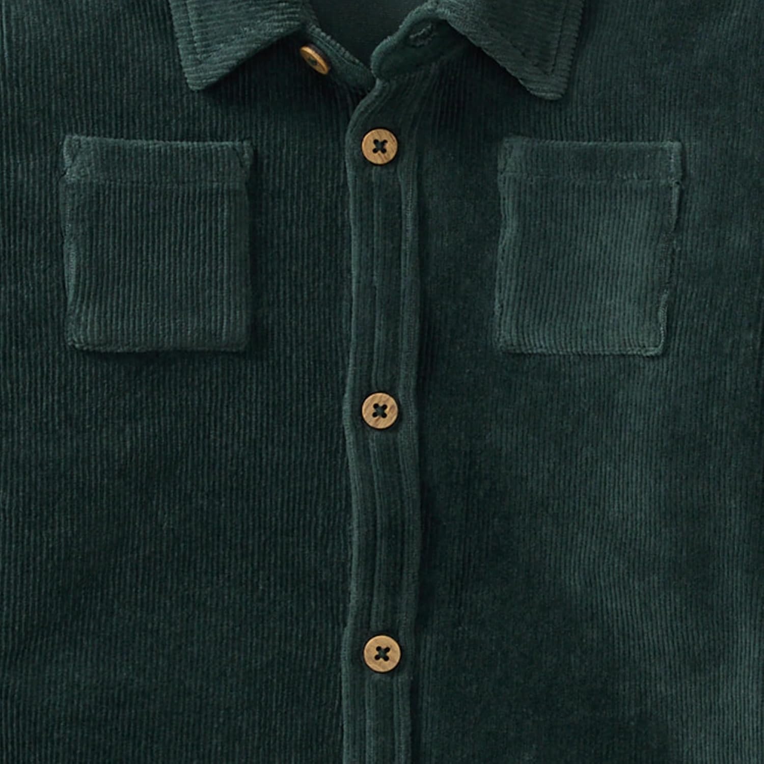 image:imageBurts Bees Baby Boys Shirt and Pant Set Long Sleeve Top amp Bottom Outfit Bundle 100 Organic CottonGreen Corduroy