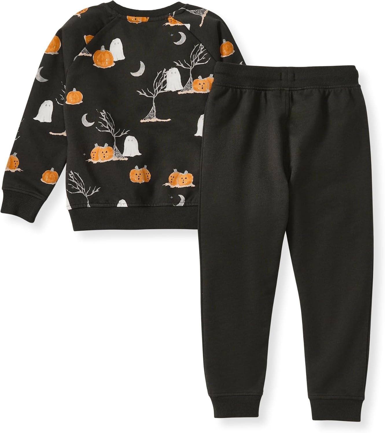 image:imageBurts Bees Baby Boys Shirt and Pant Set Long Sleeve Top amp Bottom Outfit Bundle 100 Organic CottonMidnight Fright