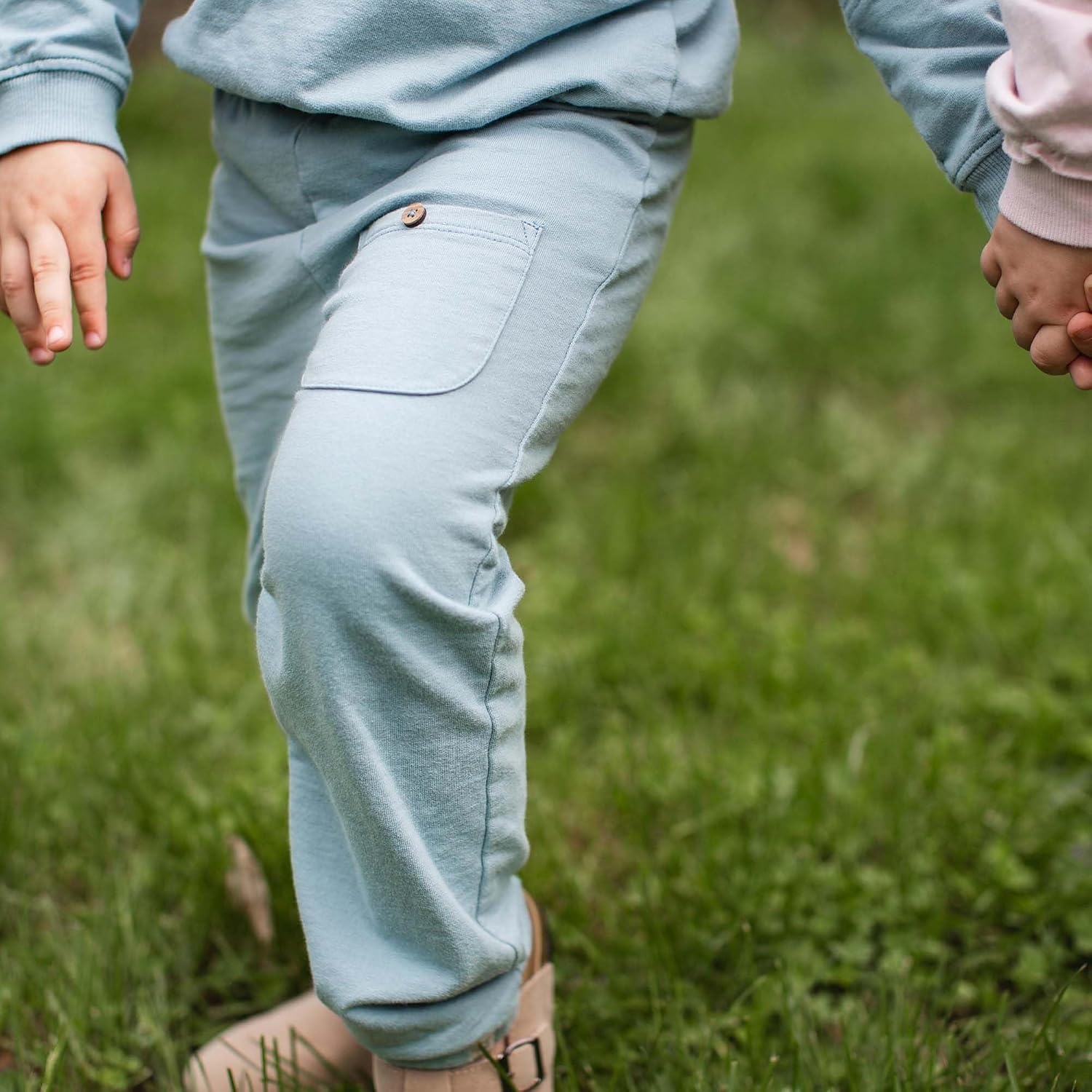 image:imageBurts Bees Baby Boys Shirt and Pant Set Long Sleeve Top amp Bottom Outfit Bundle 100 Organic CottonSeamed Mountain Blue