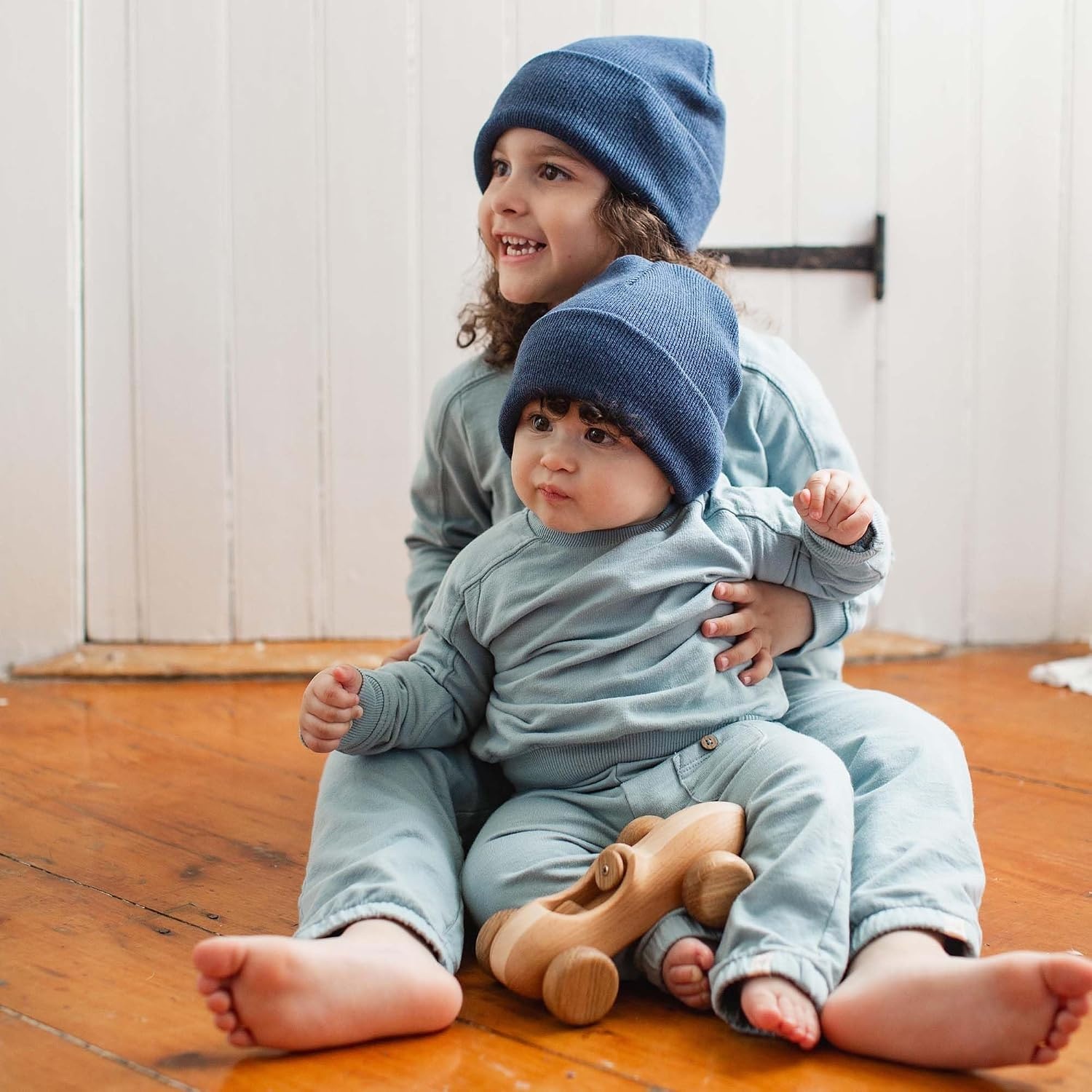 image:imageBurts Bees Baby Boys Shirt and Pant Set Long Sleeve Top amp Bottom Outfit Bundle 100 Organic CottonSeamed Mountain Blue