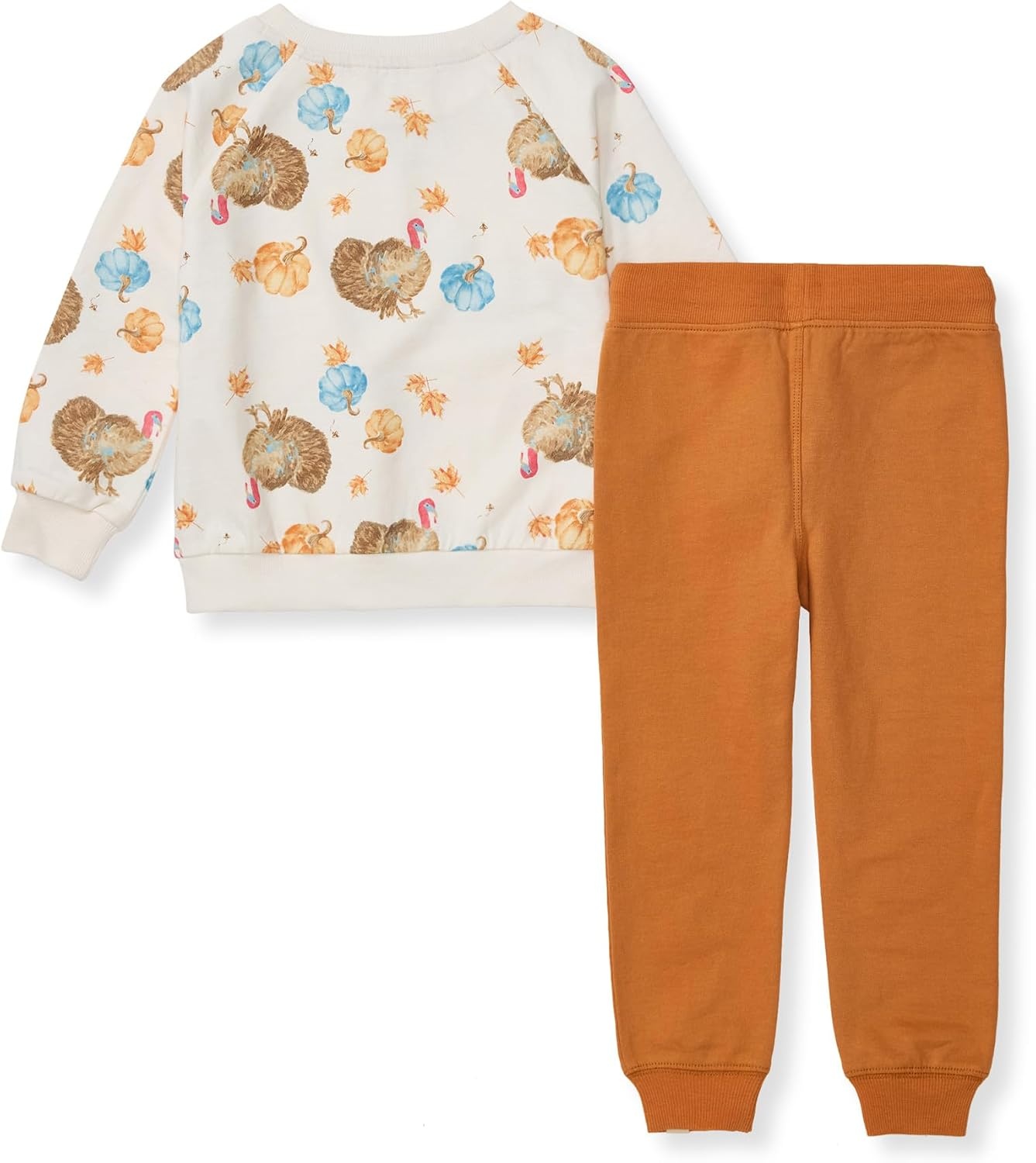 image:imageBurts Bees Baby Boys Shirt and Pant Set Long Sleeve Top amp Bottom Outfit Bundle 100 Organic CottonTurkey Time