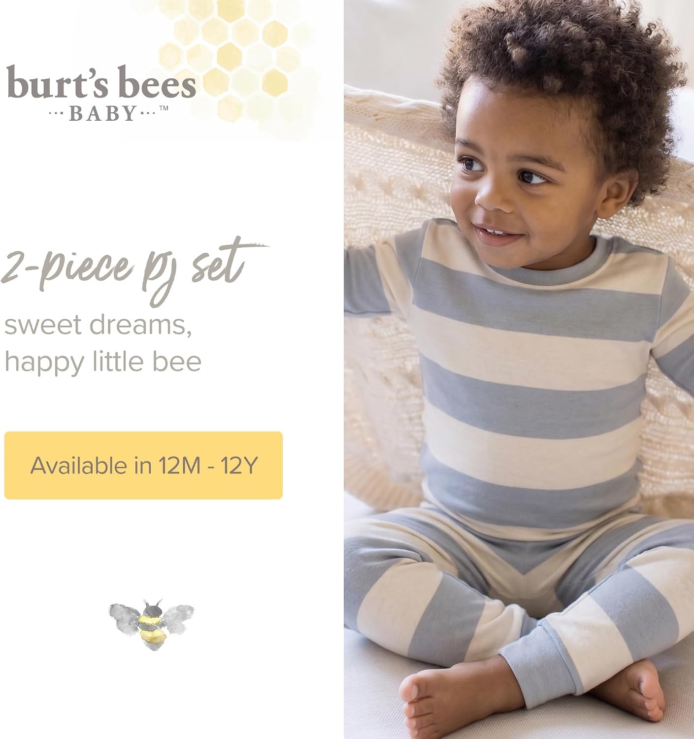 image:imageBurts Bees Baby Organic Cotton Pajamas for Boys 100 Cotton Pajama Set for Toddlers and Kids Soft and Stretchable FabricBasketball Court 1pack