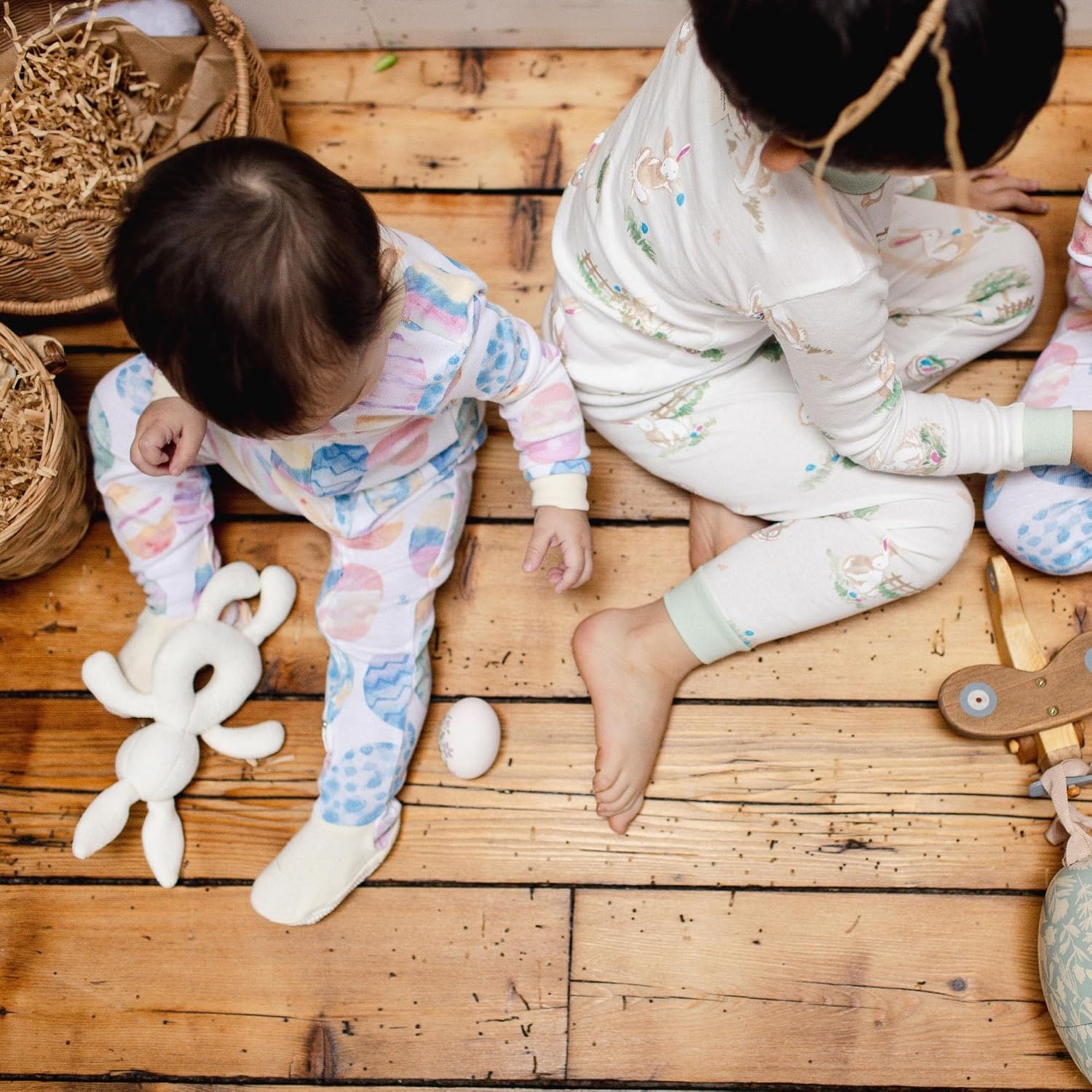 image:imageBurts Bees Baby Organic Cotton Pajamas for Boys 100 Cotton Pajama Set for Toddlers and Kids Soft and Stretchable FabricBunny Egg Hunt