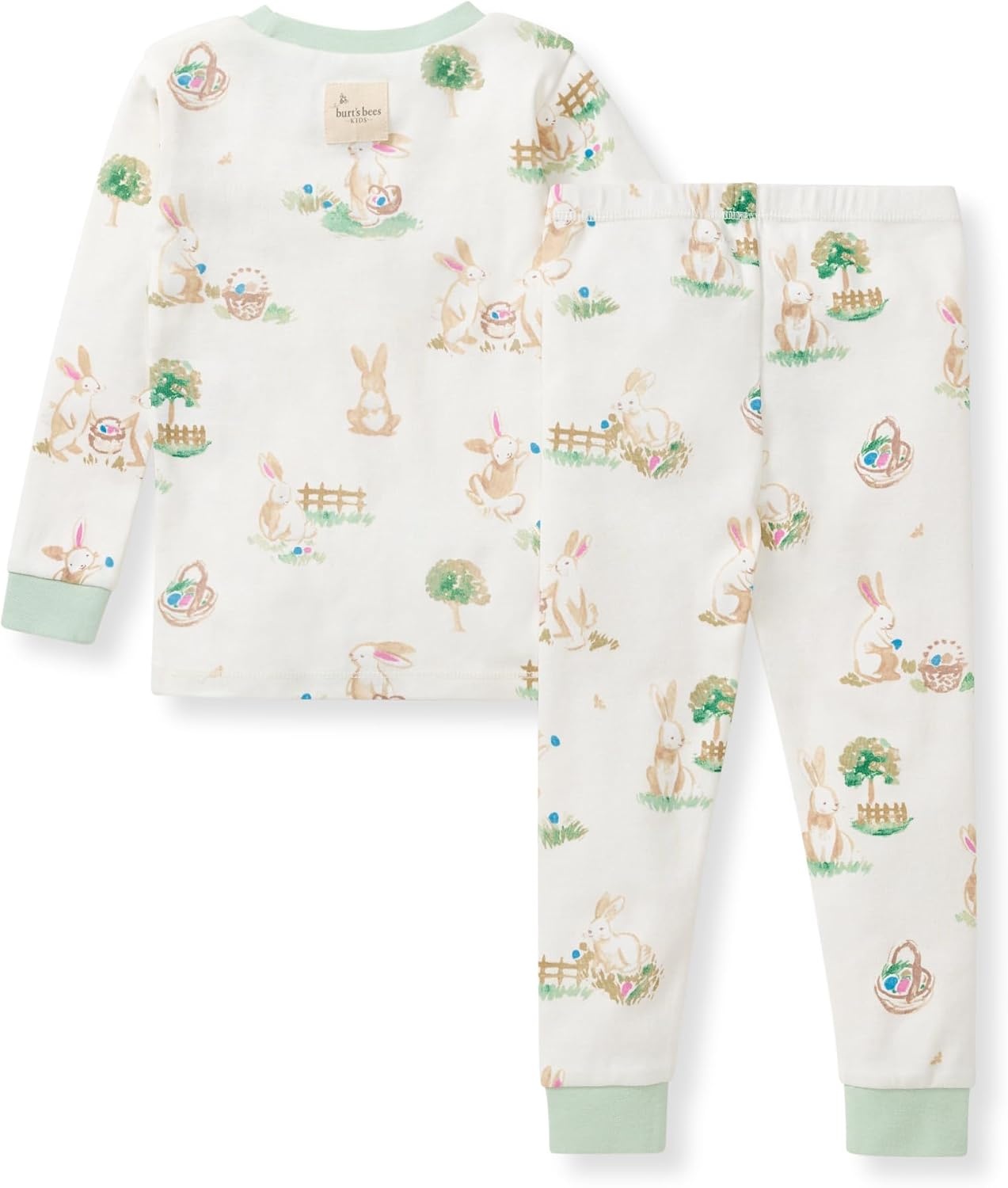 image:imageBurts Bees Baby Organic Cotton Pajamas for Boys 100 Cotton Pajama Set for Toddlers and Kids Soft and Stretchable FabricBunny Egg Hunt