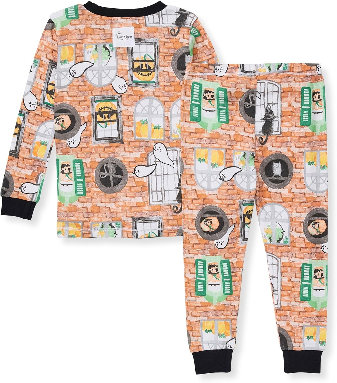 image:imageBurts Bees Baby Organic Cotton Pajamas for Boys 100 Cotton Pajama Set for Toddlers and Kids Soft and Stretchable FabricHaunted Castle