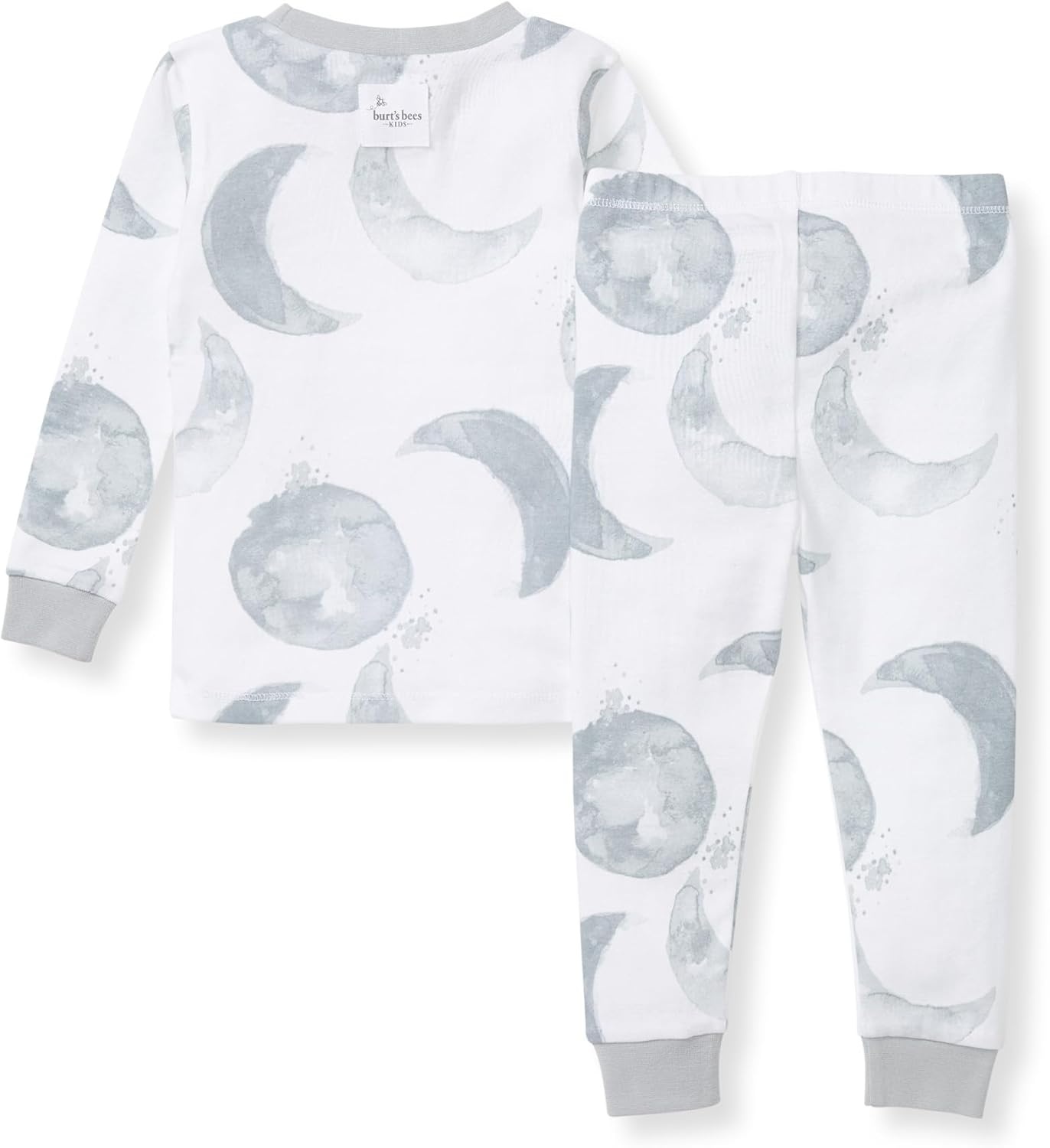 image:imageBurts Bees Baby Organic Cotton Pajamas for Boys 100 Cotton Pajama Set for Toddlers and Kids Soft and Stretchable FabricHello Moon Light Blue