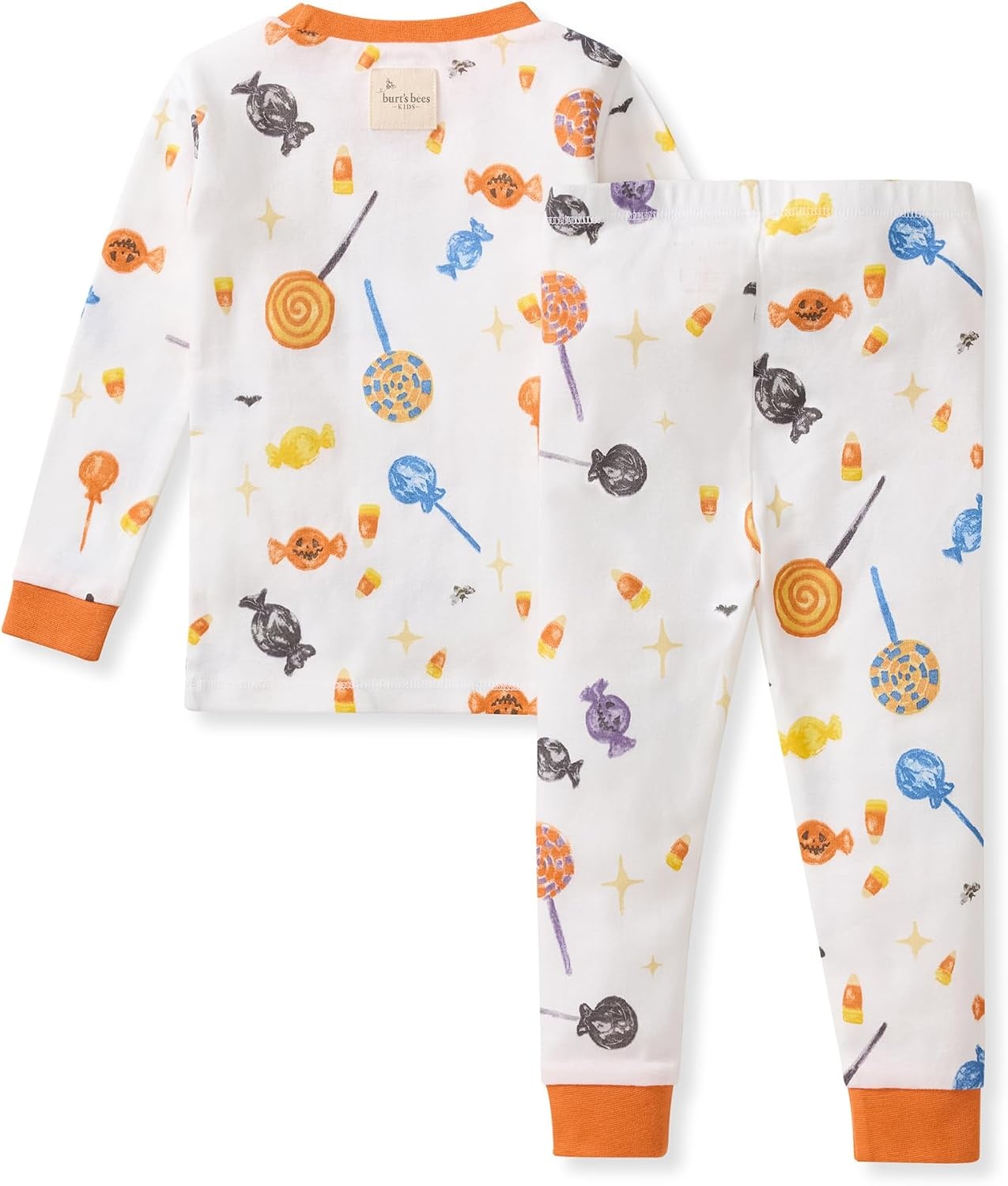 image:imageBurts Bees Baby Organic Cotton Pajamas for Boys 100 Cotton Pajama Set for Toddlers and Kids Soft and Stretchable FabricScary Sweets 1pack