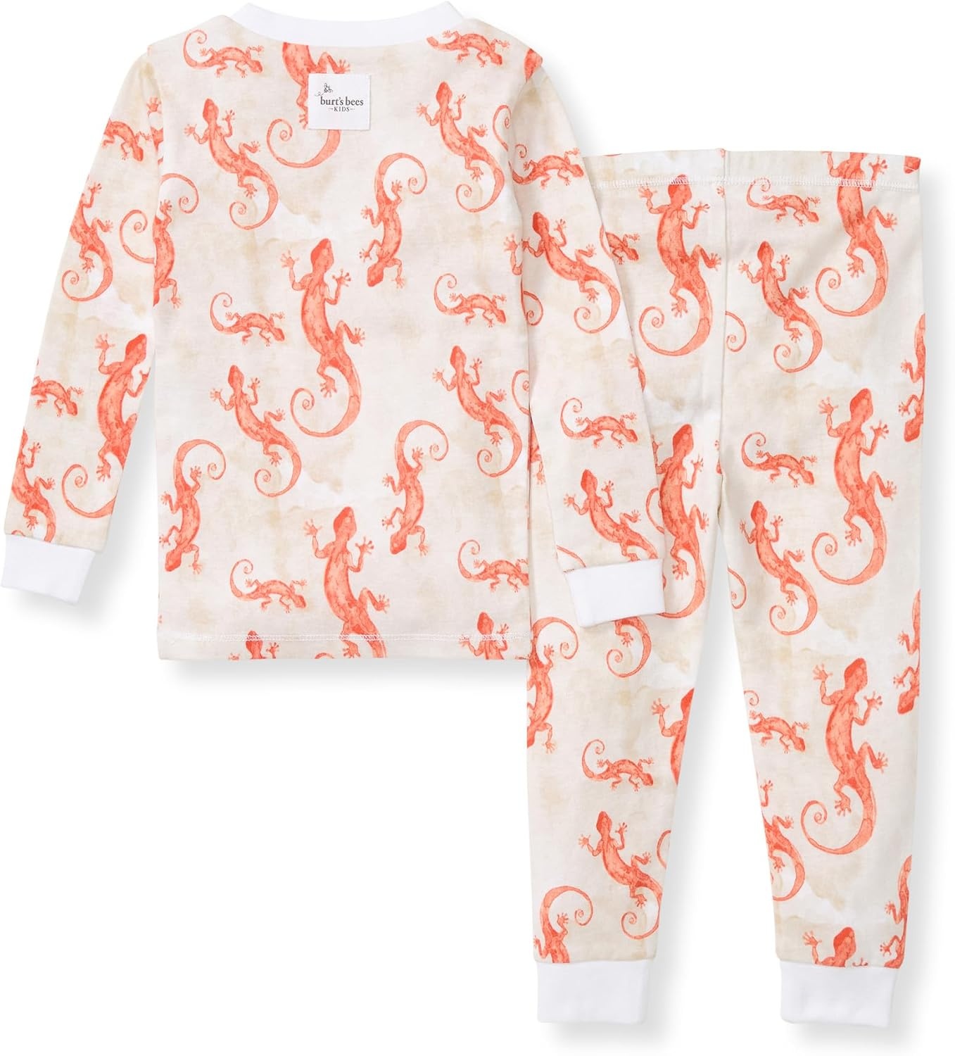 image:imageBurts Bees Baby Organic Cotton Pajamas for Boys 100 Cotton Pajama Set for Toddlers and Kids Soft and Stretchable FabricWatercolor Gecko
