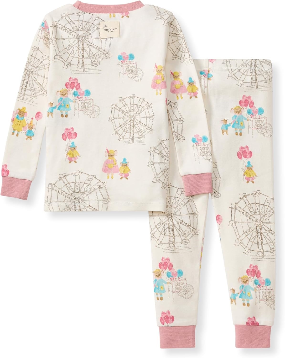 image:imageBurts Bees Baby Organic Cotton Pajamas for Girls100 Cotton Pajama SetFall Carnival