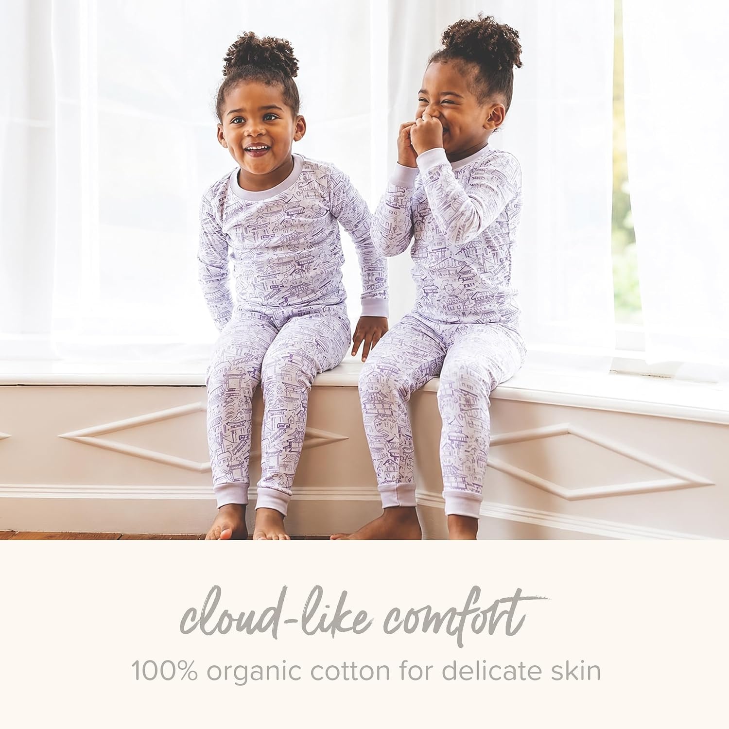 image:imageBurts Bees Baby Organic Cotton Pajamas for Girls100 Cotton Pajama SetPink Solid Rib