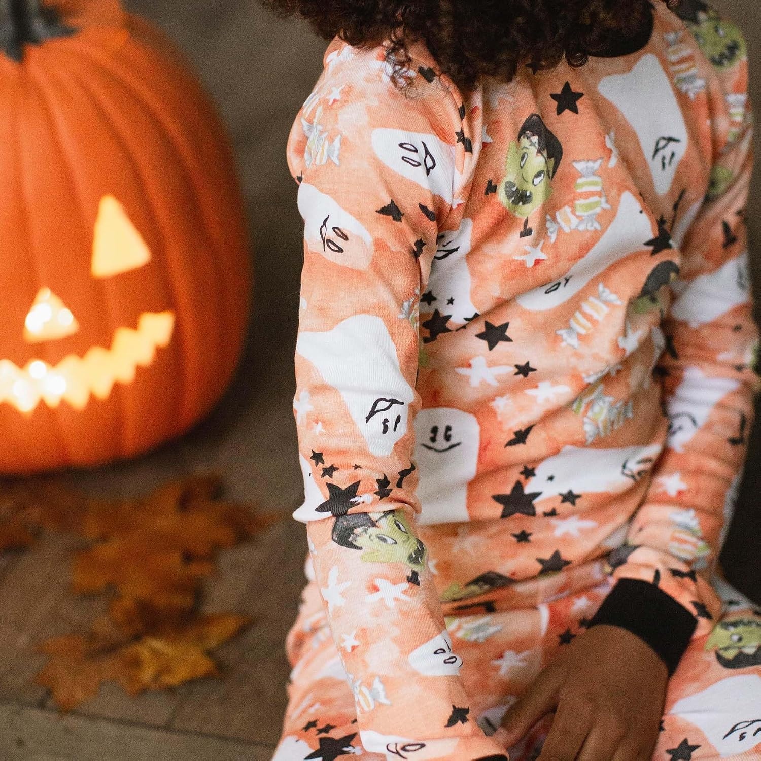 image:imageBurts Bees Baby Organic Cotton Pajamas for Girls100 Cotton Pajama SetStarry Ghost