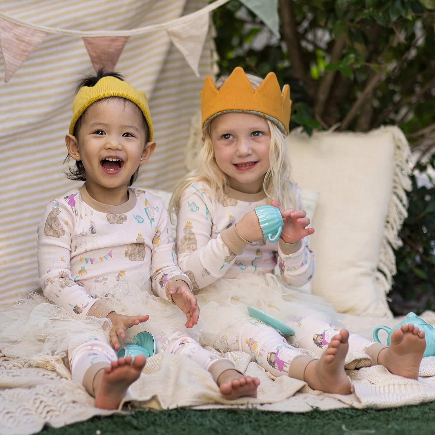 image:imageBurts Bees Baby Organic Cotton Pajamas for Girls100 Cotton Pajama SetTea Time