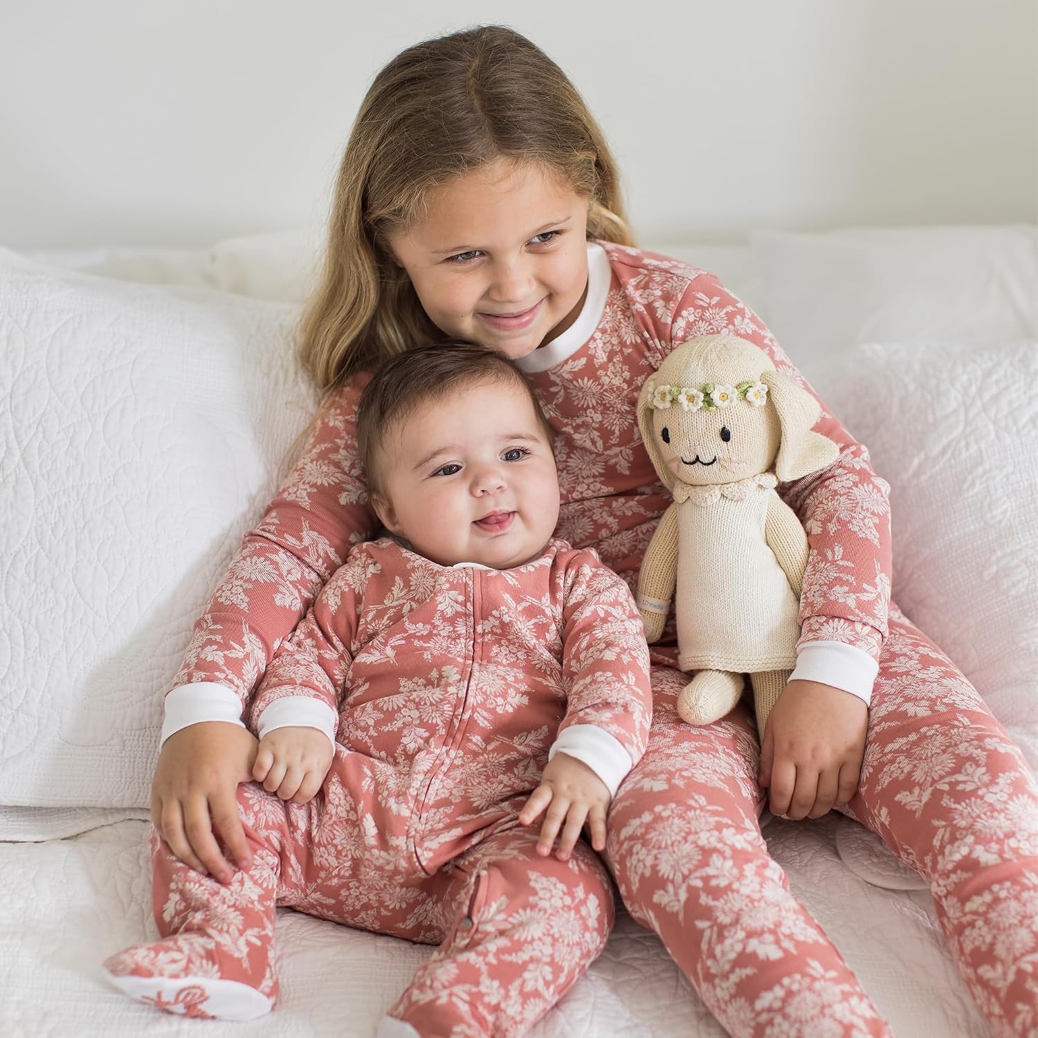 image:imageBurts Bees Baby Organic Cotton Pajamas for Girls100 Cotton Pajama SetVibrant Garden