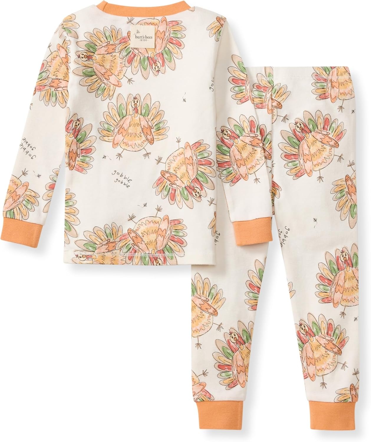 image:imageBurts Bees Baby Organic Cotton Pajamas for Girls100 Cotton Pajama SetVivid Turkey
