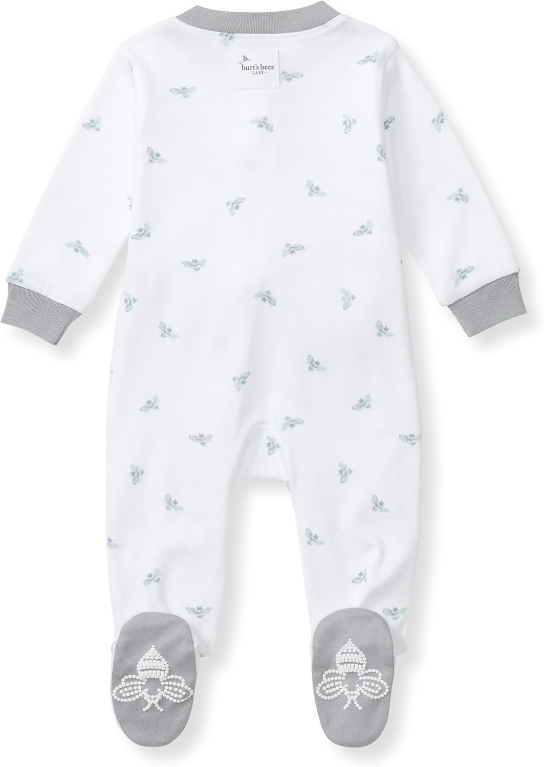 image:imageBurts Bees Baby Organic Cotton Sleep and Play Footed Pajamas for BoysBlue Golden Bee