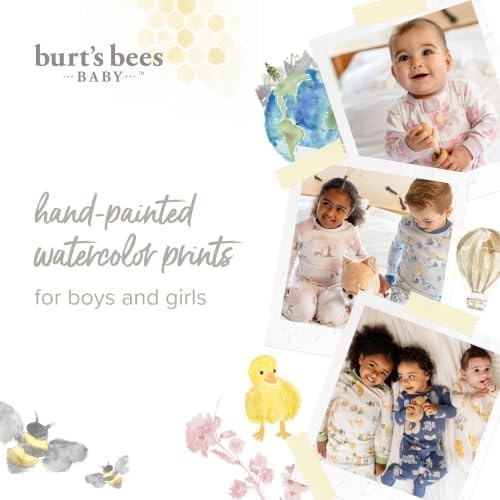 image:imageBurts Bees Baby Organic Cotton Sleep and Play Footed Pajamas for BoysBunny Egg Hunt