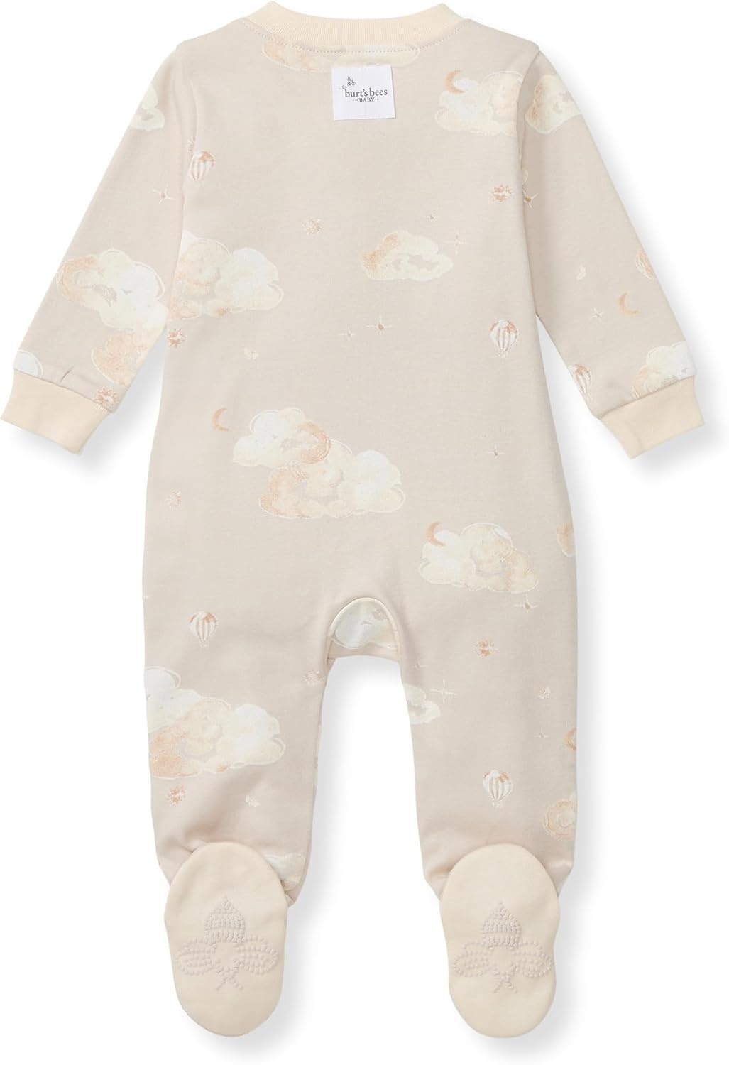 image:imageBurts Bees Baby Organic Cotton Sleep and Play Footed Pajamas for BoysGood Night Sky