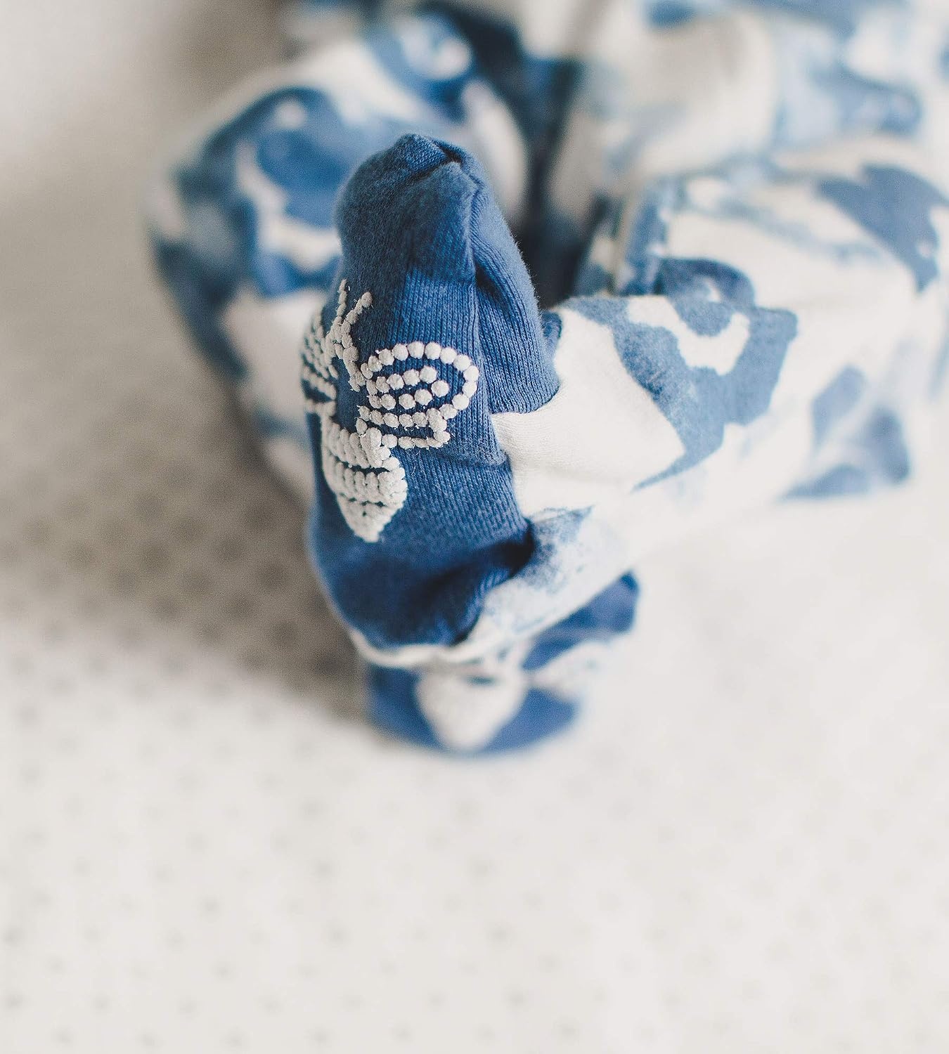 image:imageBurts Bees Baby Organic Cotton Sleep and Play Footed Pajamas for BoysMoonlight Clouds