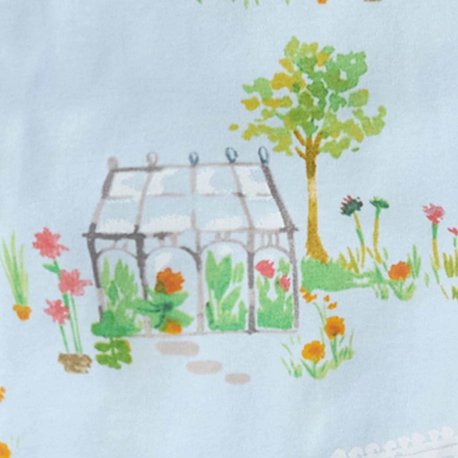 image:imageBurts Bees Baby Organic Cotton Sleep and Play Footed Pajamas for Girls Zipper PJ Newborn Sleeper with NonSlip Bee GripsGreen Houses