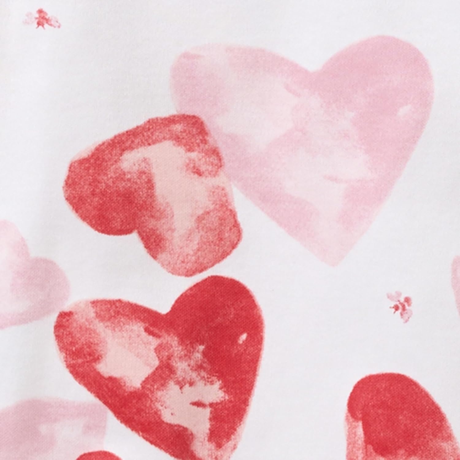 image:imageBurts Bees Baby Organic Cotton Sleep and Play Footed Pajamas for Girls Zipper PJ Newborn Sleeper with NonSlip Bee GripsI Heart You