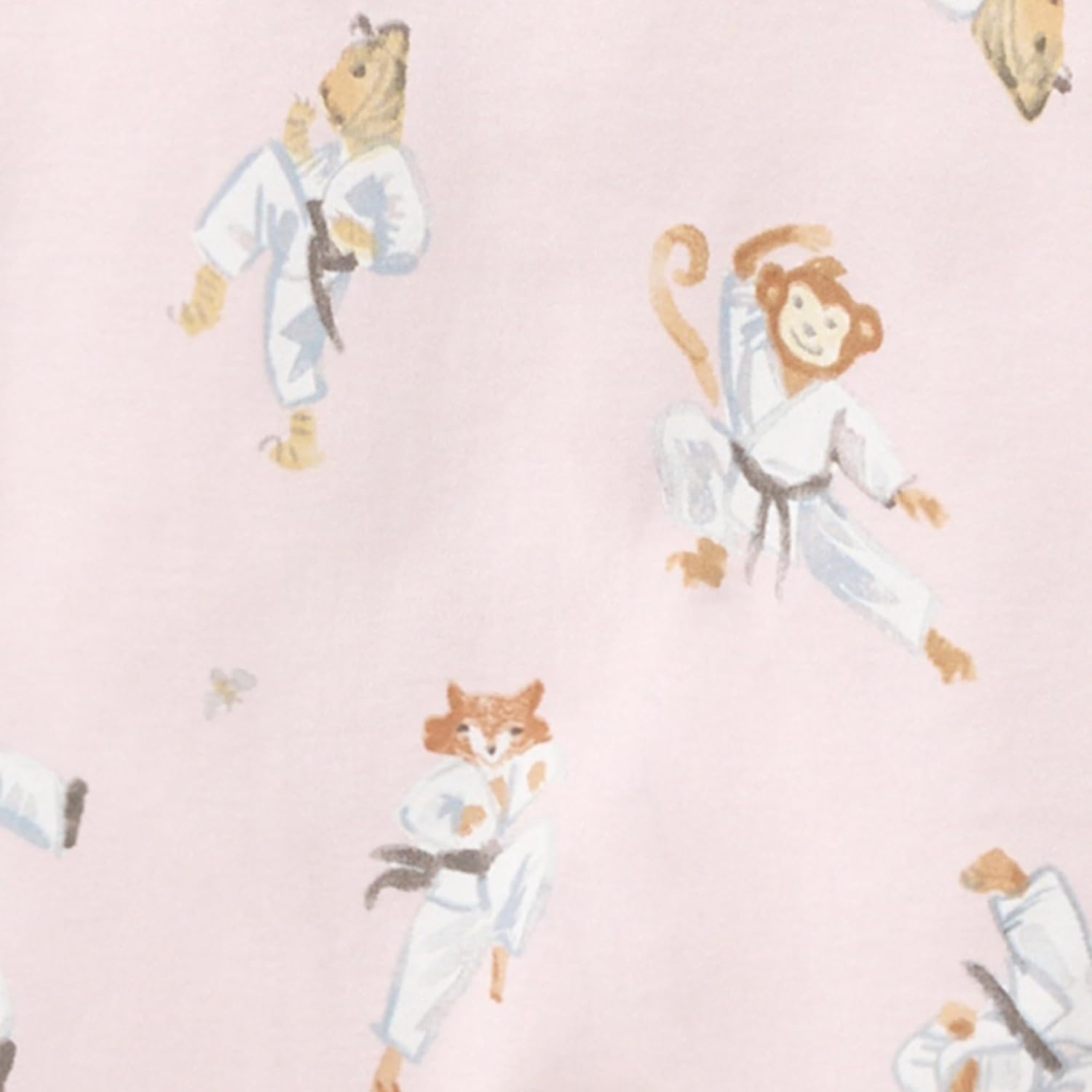 image:imageBurts Bees Baby Organic Cotton Sleep and Play Footed Pajamas for Girls Zipper PJ Newborn Sleeper with NonSlip Bee GripsKarate Creatures