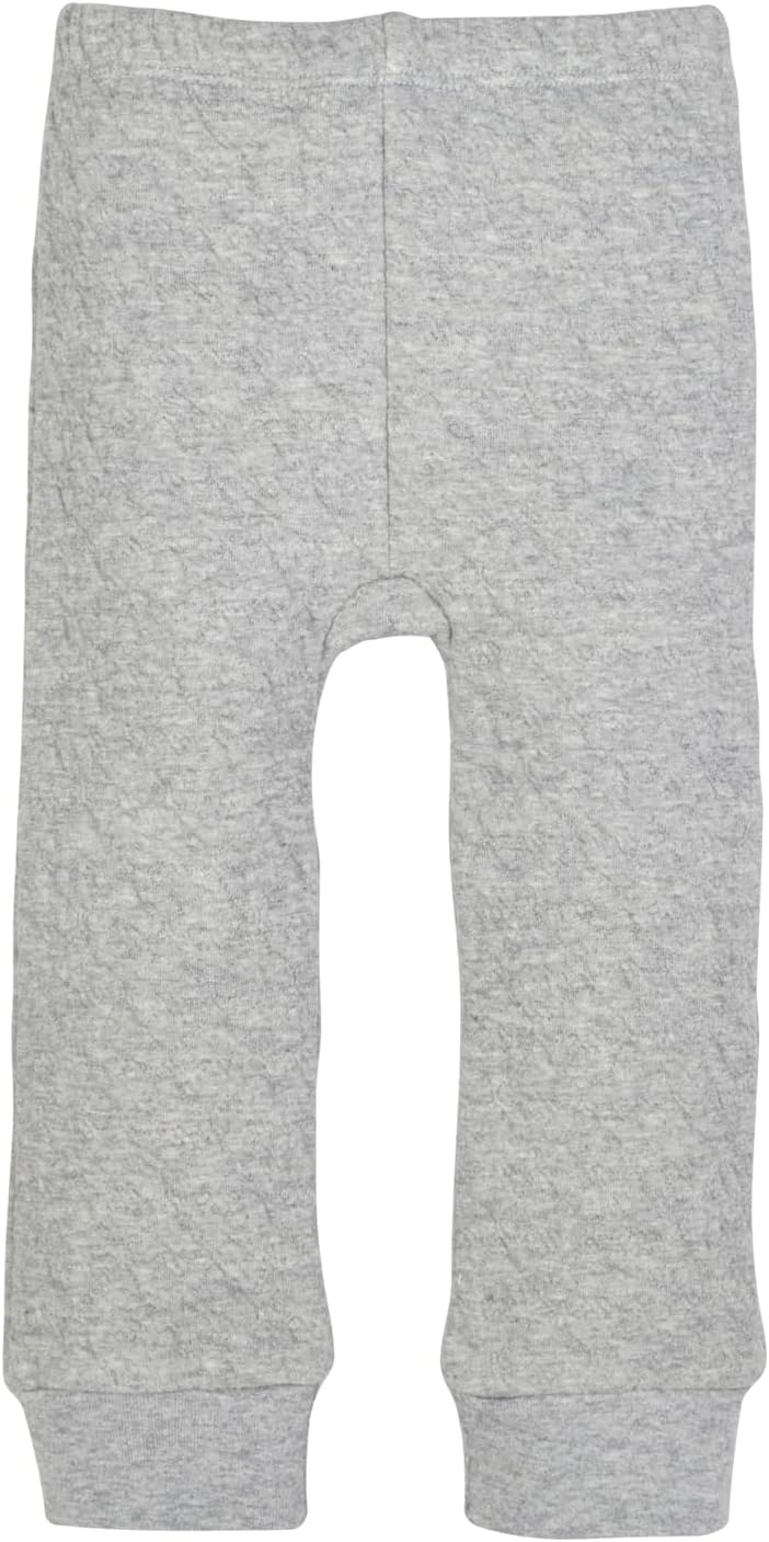 image:imageBurts Bees Baby Unisex Knit Pants Baby Quilted Sweatpants 100 Organic Cotton Infant BottomsGray