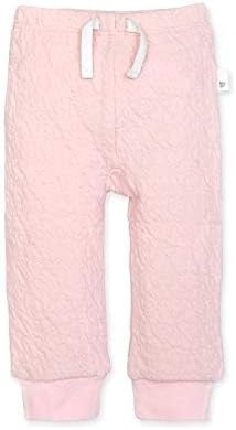 image:imageBurts Bees Baby Unisex Knit Pants Baby Quilted Sweatpants 100 Organic Cotton Infant BottomsQuilted Blossom