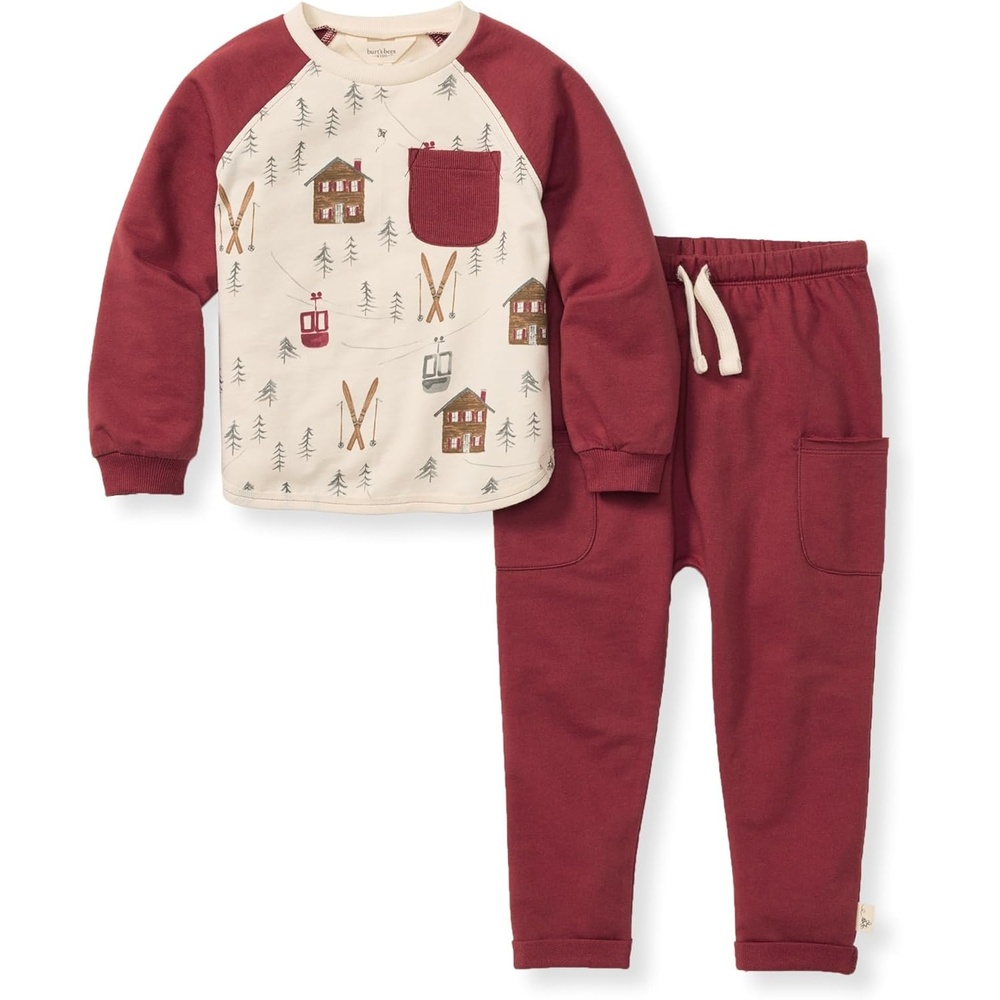 image:imageBurts Bees Baby Boys Shirt and Pant Set Long Sleeve Top amp Bottom Outfit Bundle 100 Organic CottonHoliday in the Alps