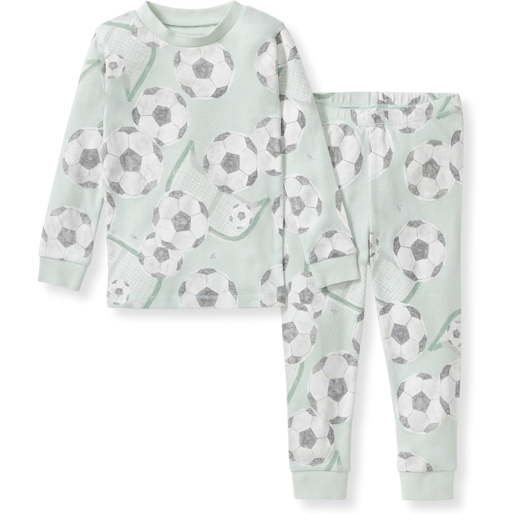 image:imageBurts Bees Baby Organic Cotton Pajamas for Boys 100 Cotton Pajama Set for Toddlers and Kids Soft and Stretchable FabricSoccer Goal